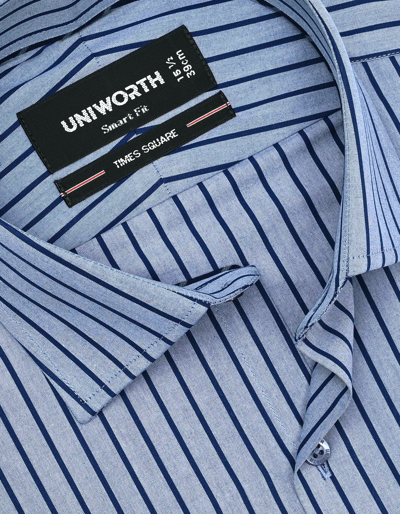 Grey Stripe Tailored Smart Fit Shirt - Image 2
