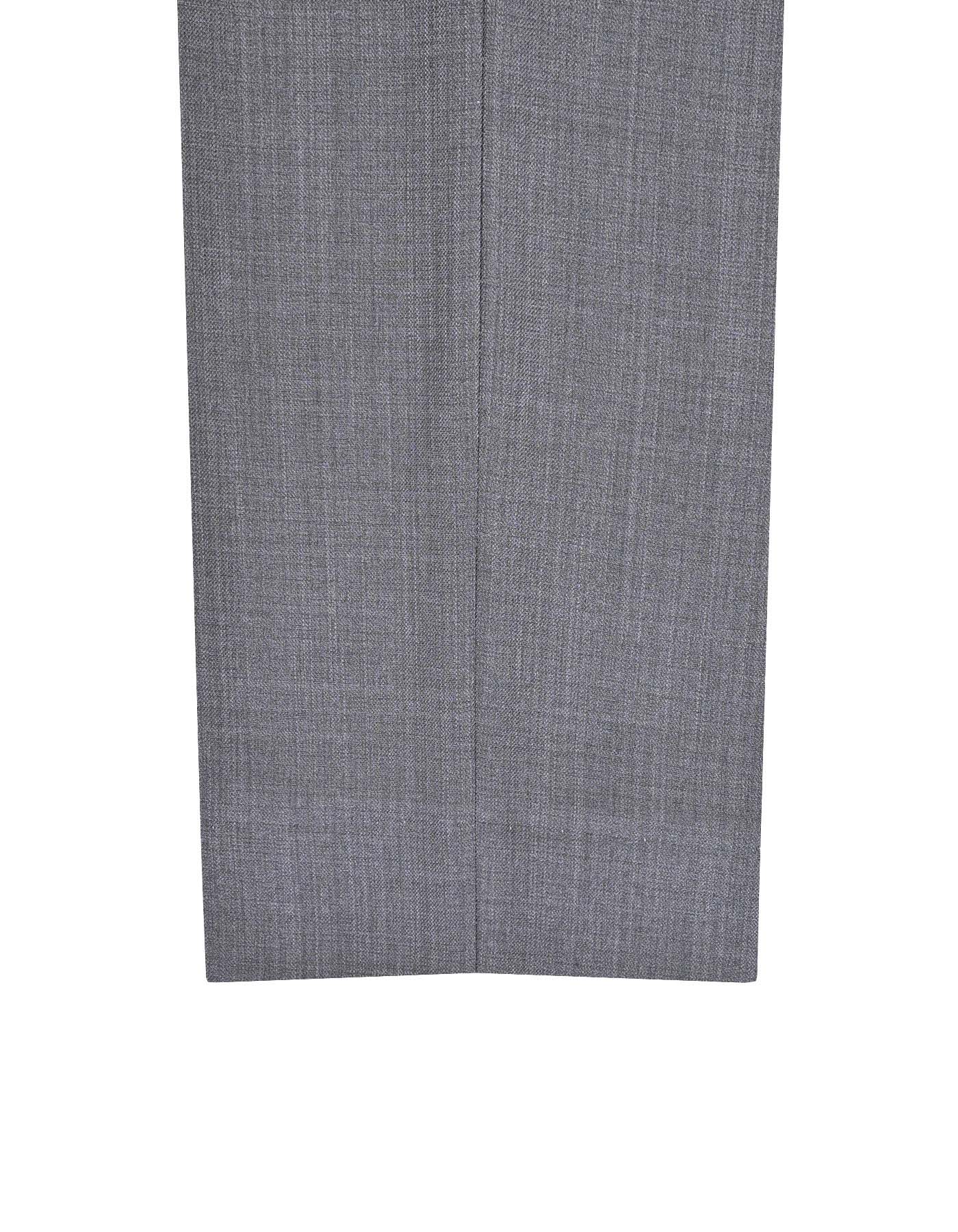Grey Texture Classic Fit Formal Trouser - Image 3