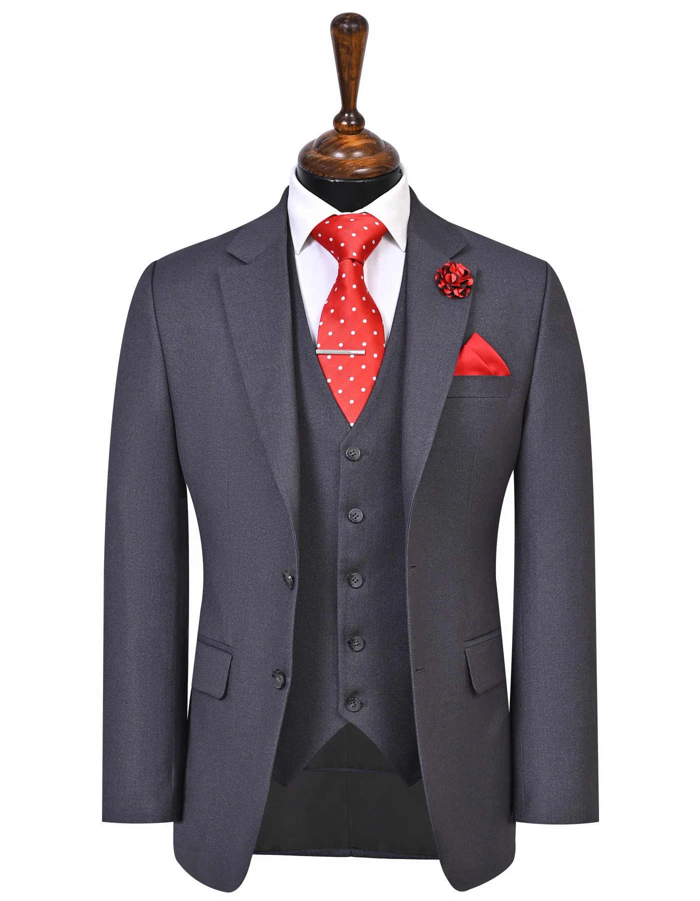 Grey Texture Smart Fit Suit