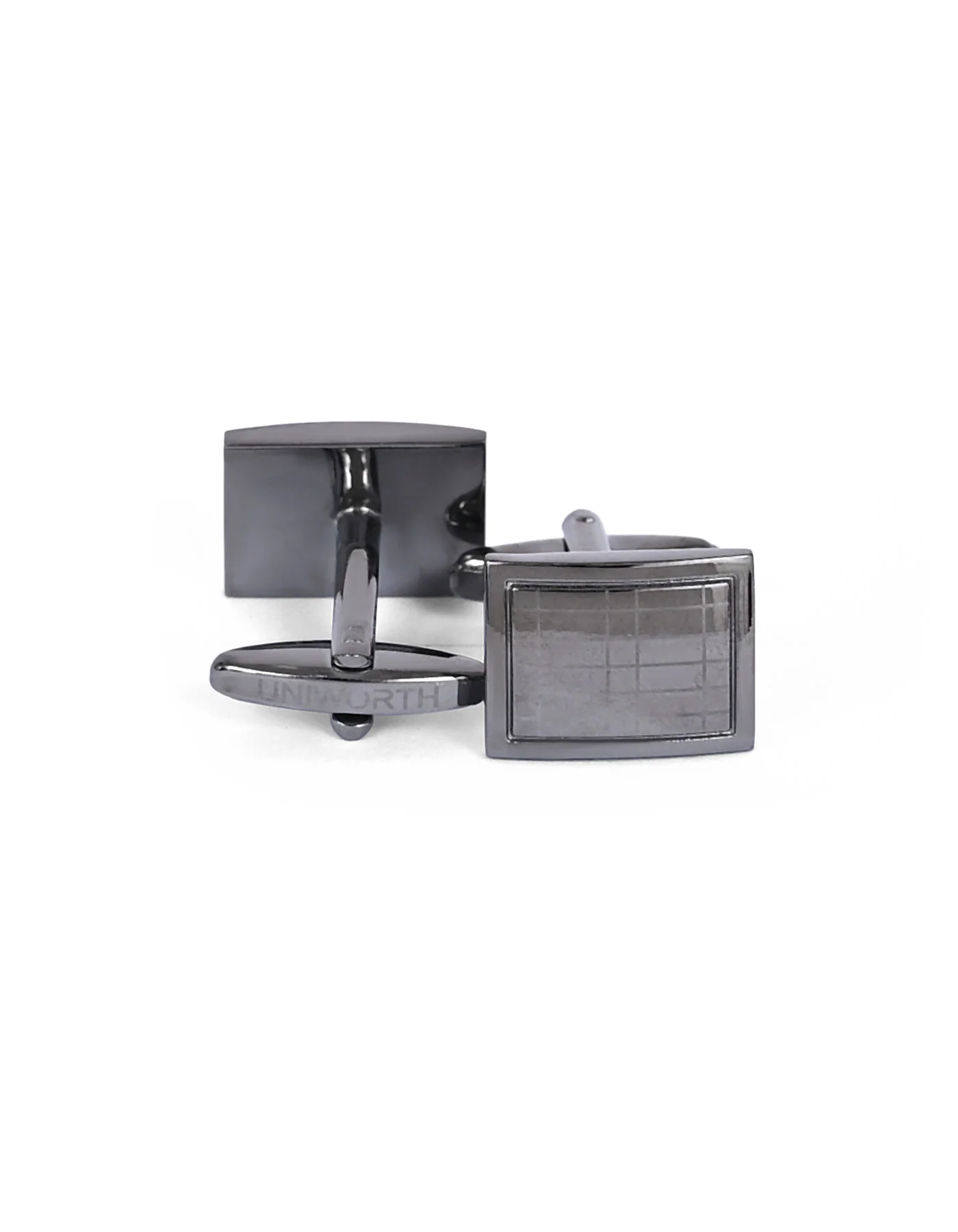 Gun Metalic Rectangle Cufflink