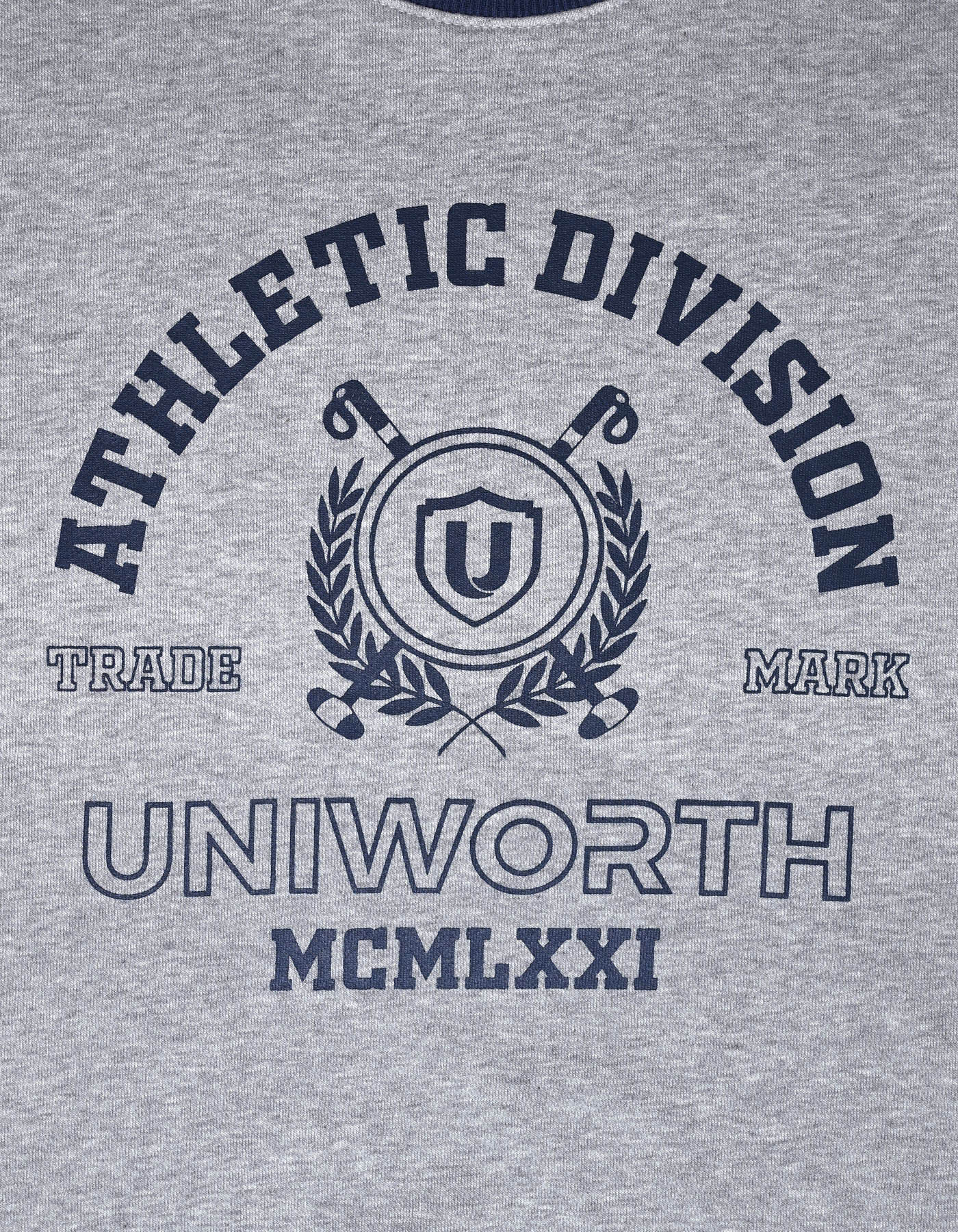 Heather Grey Printed Sweatshirt - Image 3