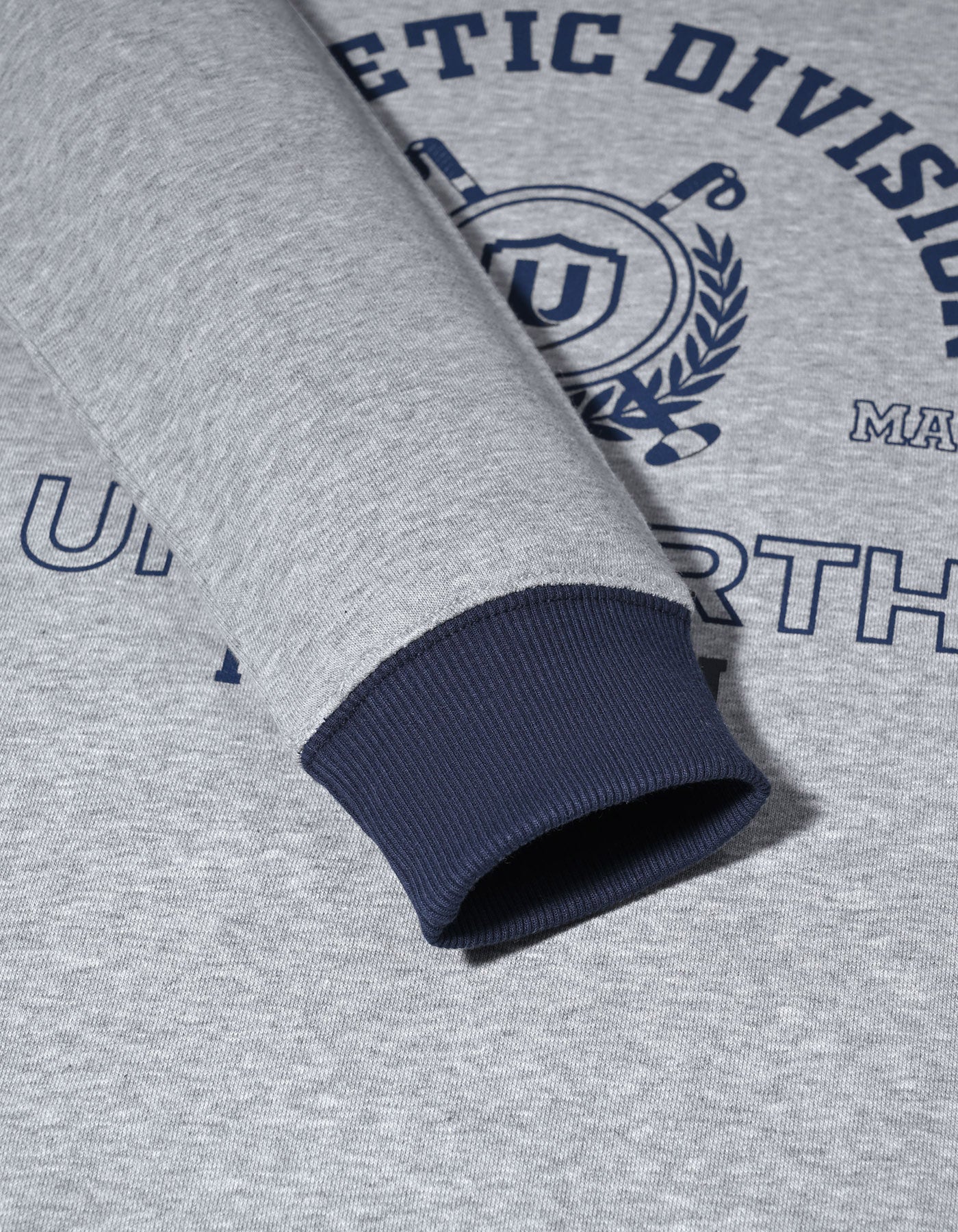 Heather Grey Printed Sweatshirt - Image 4