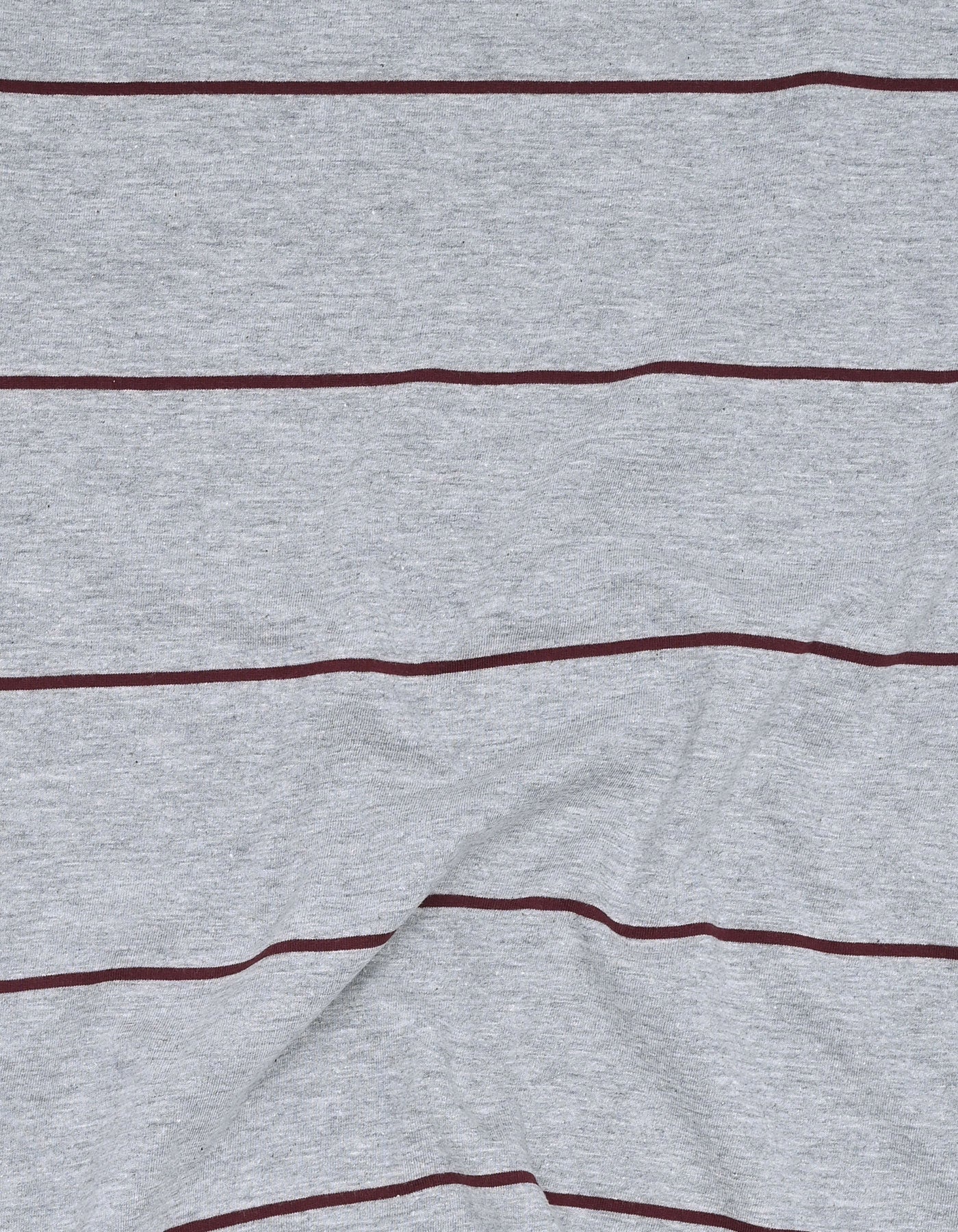 Heather Grey Stripe Crew Neck T-shirt - Image 5