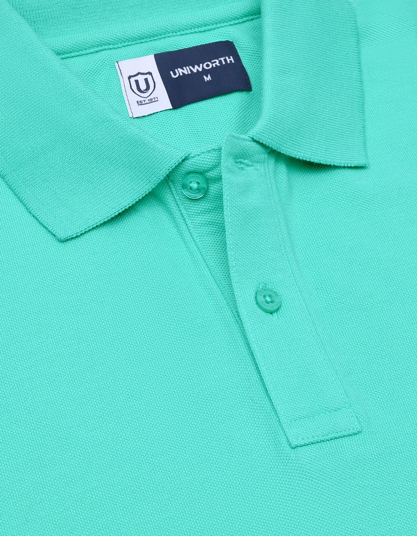 Jelly Mint Plain Pique Polo Shirt - Image 3