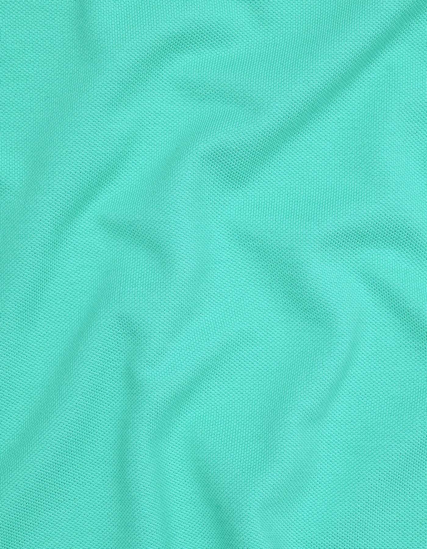 Jelly Mint Plain Pique Polo Shirt - Image 5