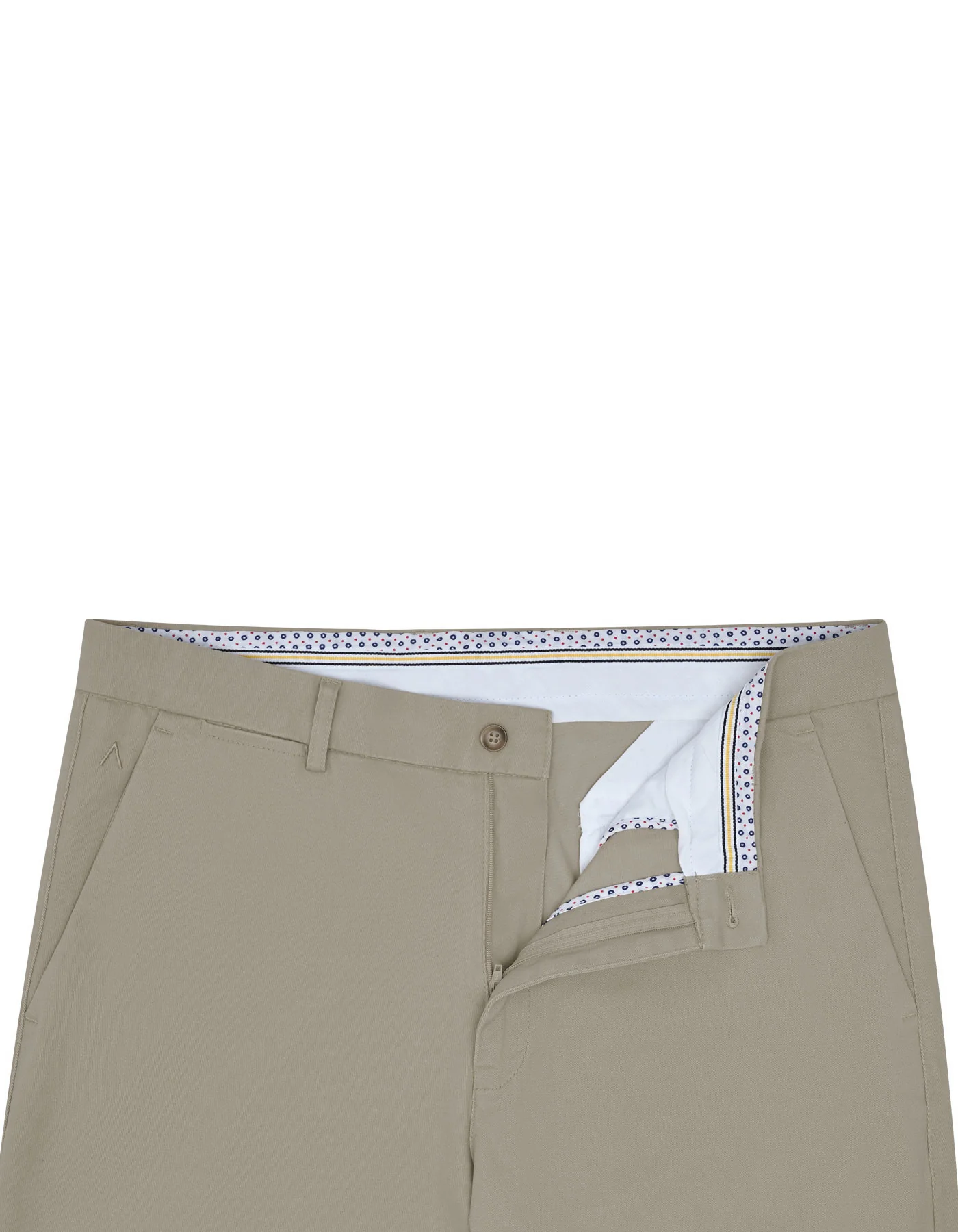 Khaki Plain Classic Fit Cotton Trouser - Image 2