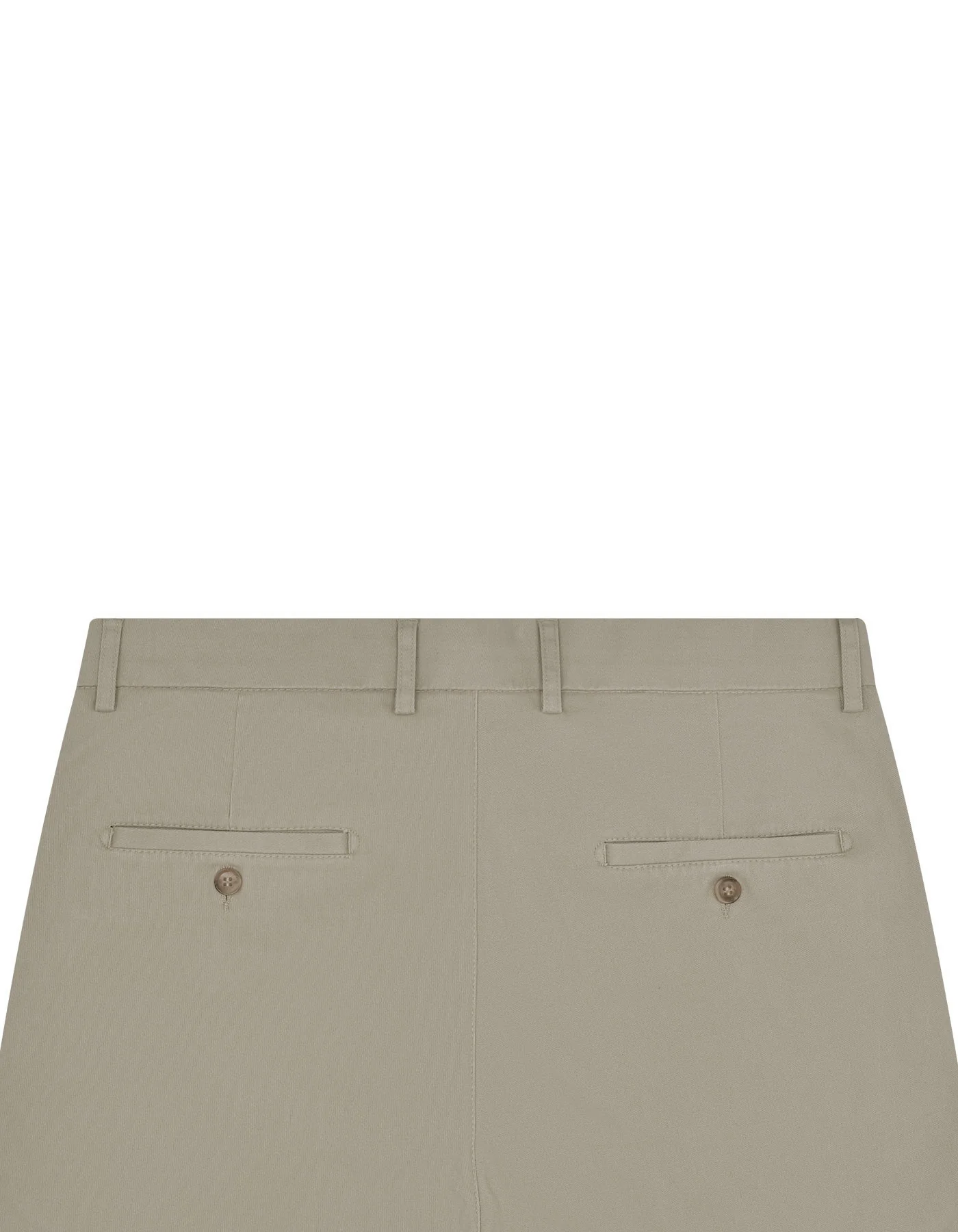Khaki Plain Classic Fit Cotton Trouser - Image 3