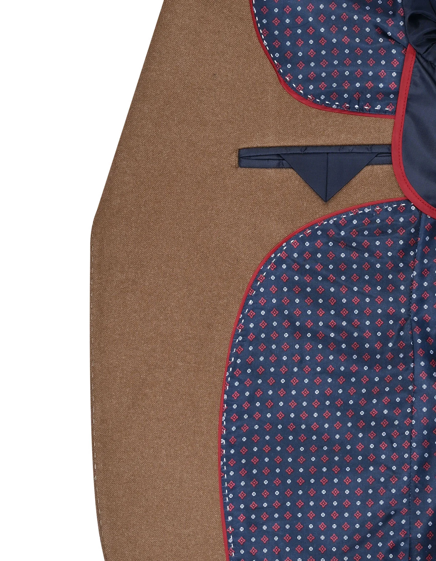 Khaki Plain Tailored Smart Fit Coat - Image 6