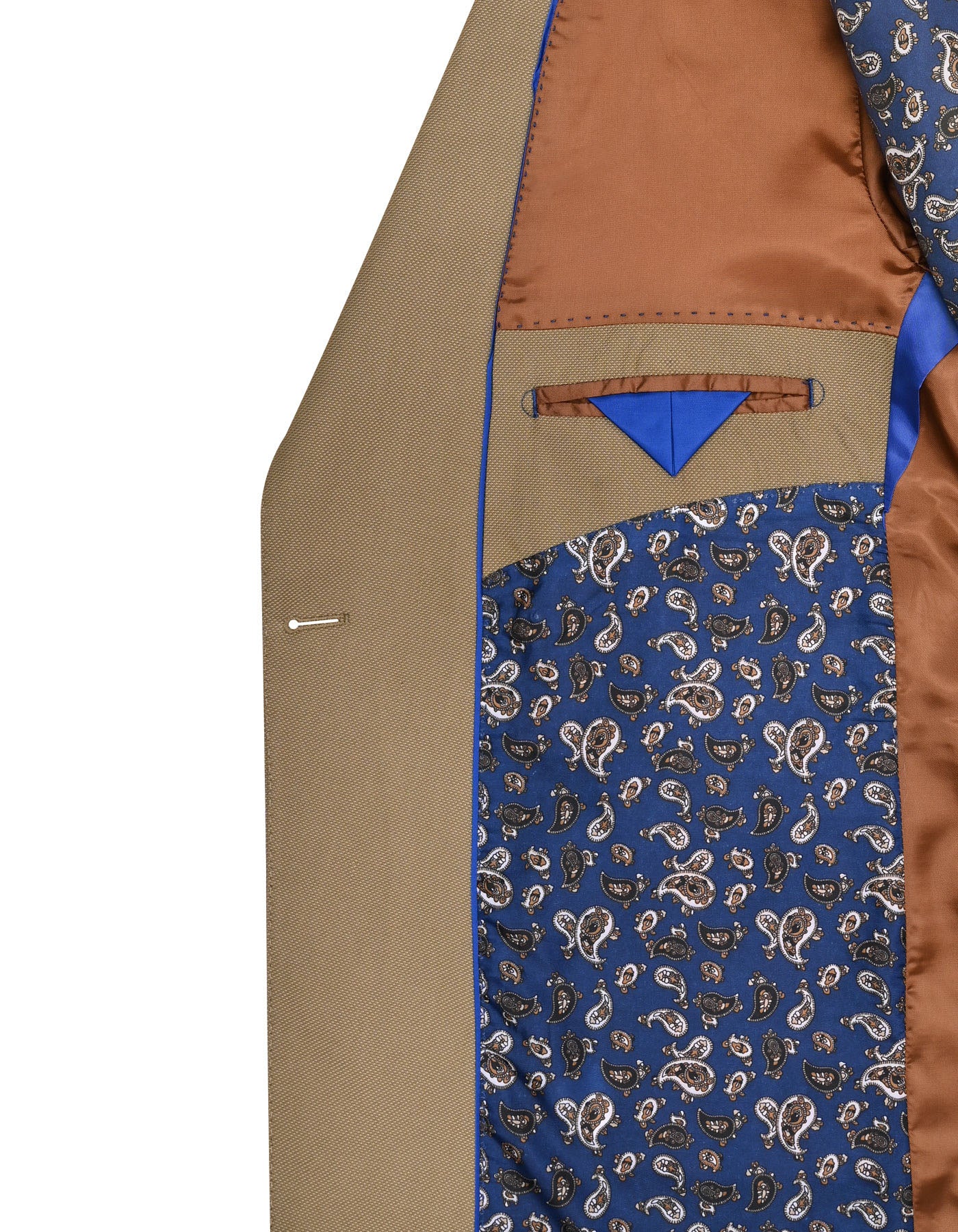Khaki Texture Tailored Smart Fit Suit - Image 6