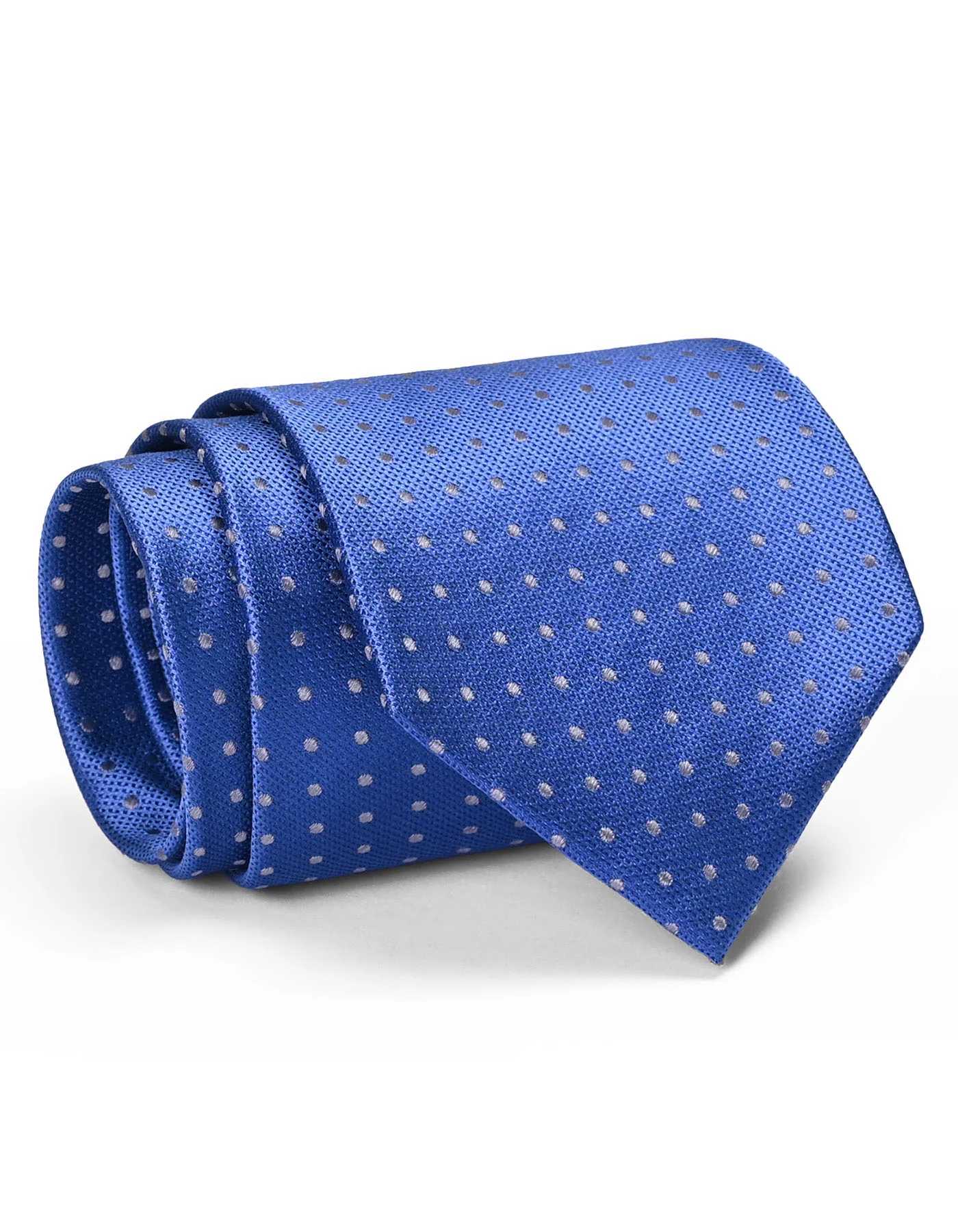 L Blue Dotted Tie