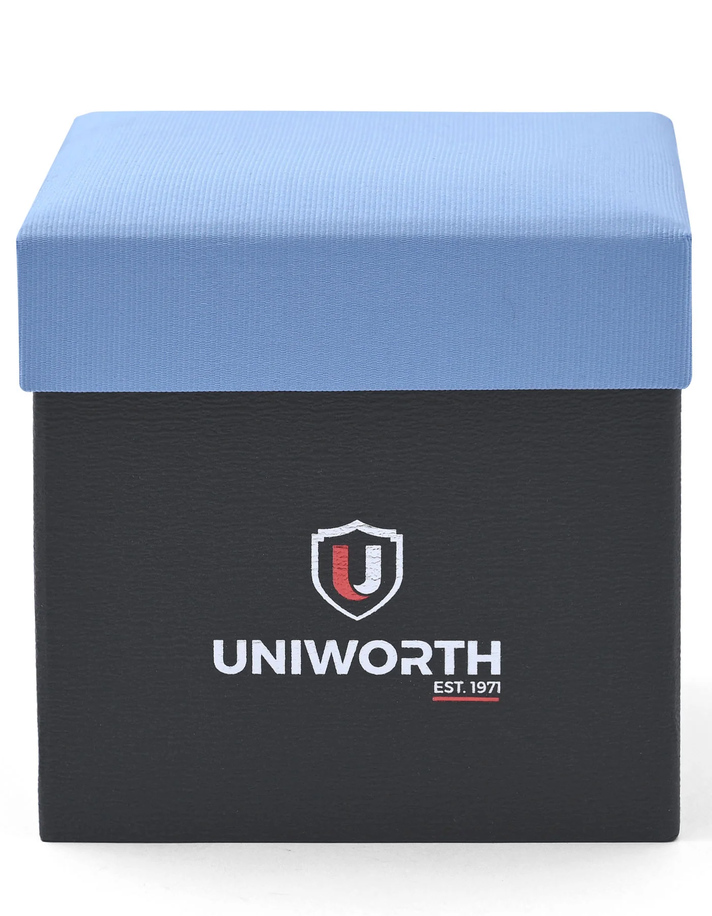 L Blue Geometric Cufflink Tie Set - Image 3