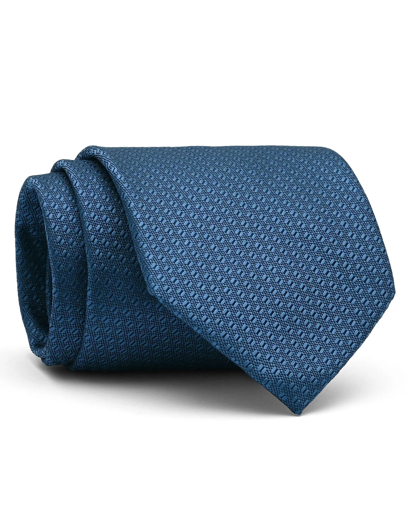 L Blue Geometric Tie