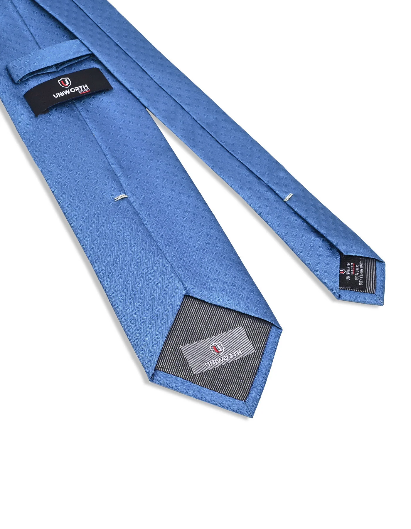 L Blue Geometric Tie - Image 3