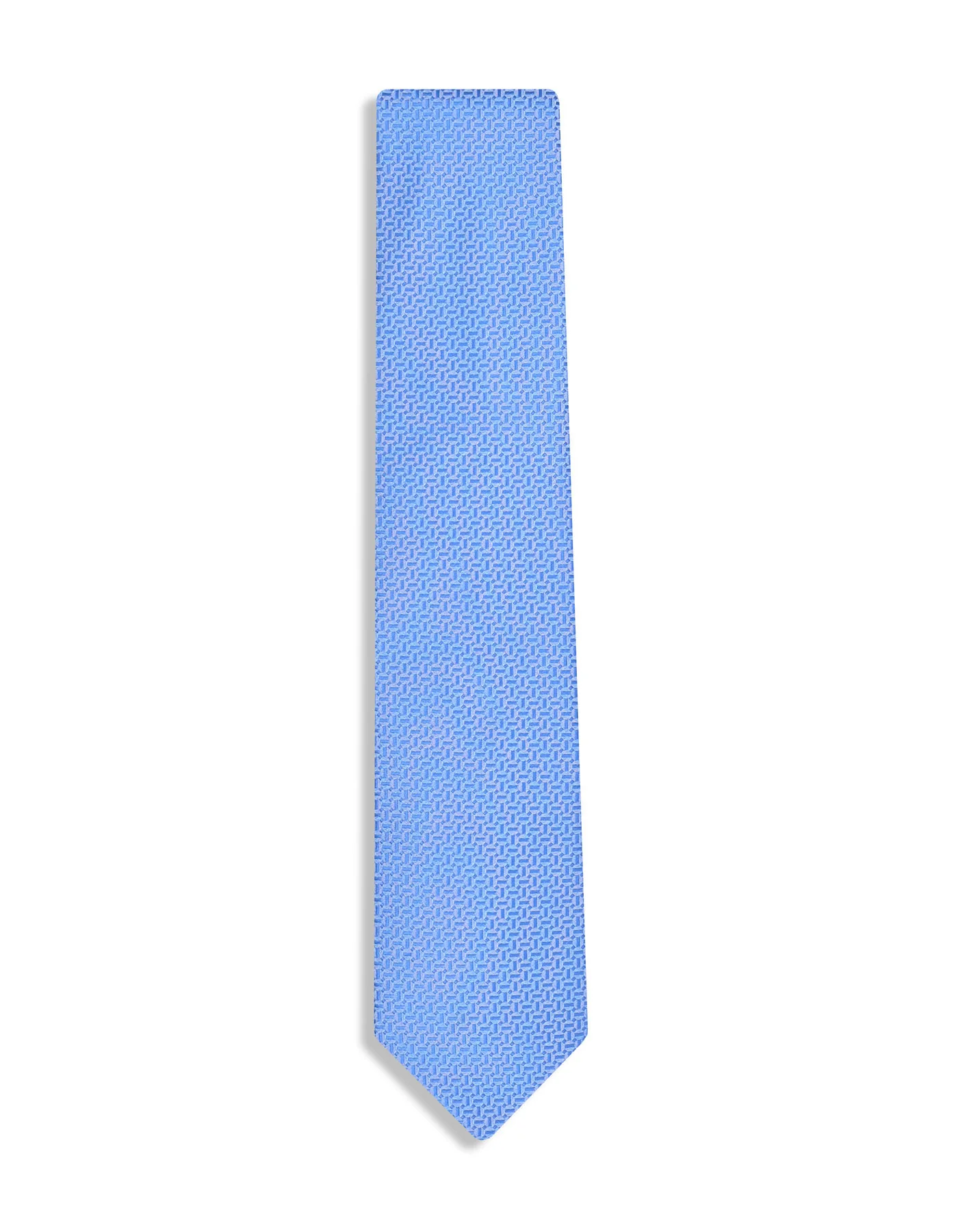 L Blue Geometric Tie - Image 2