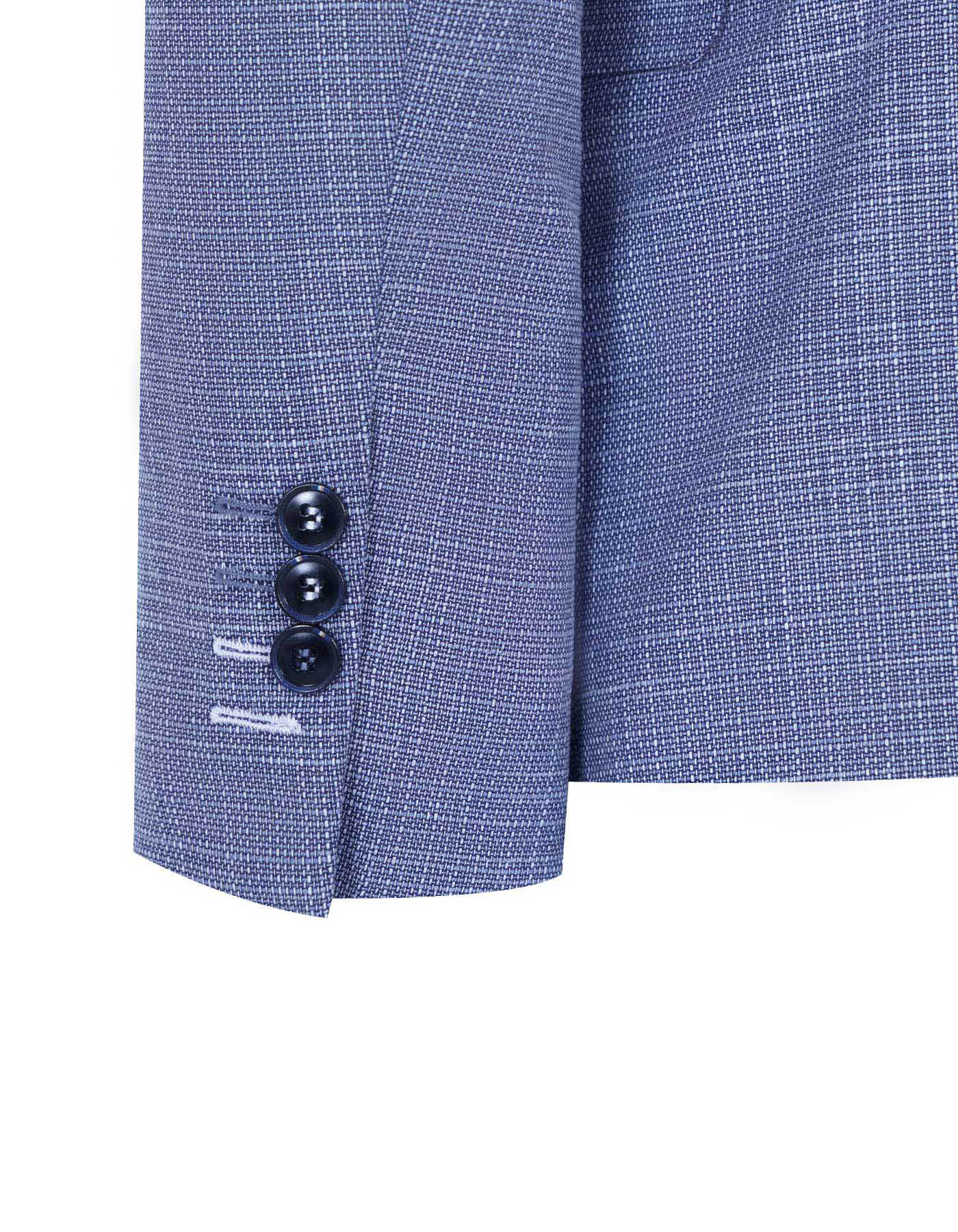 L Blue Tailored Smart Fit Coat - Image 4