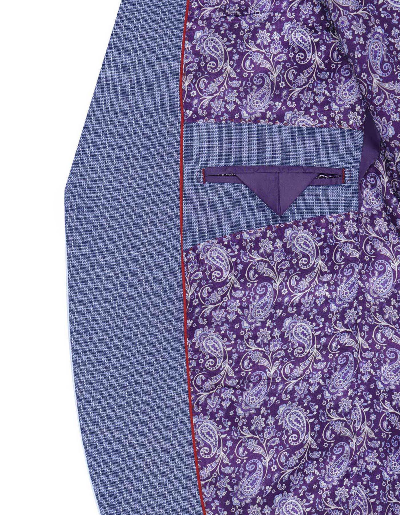 L Blue Tailored Smart Fit Coat - Image 6