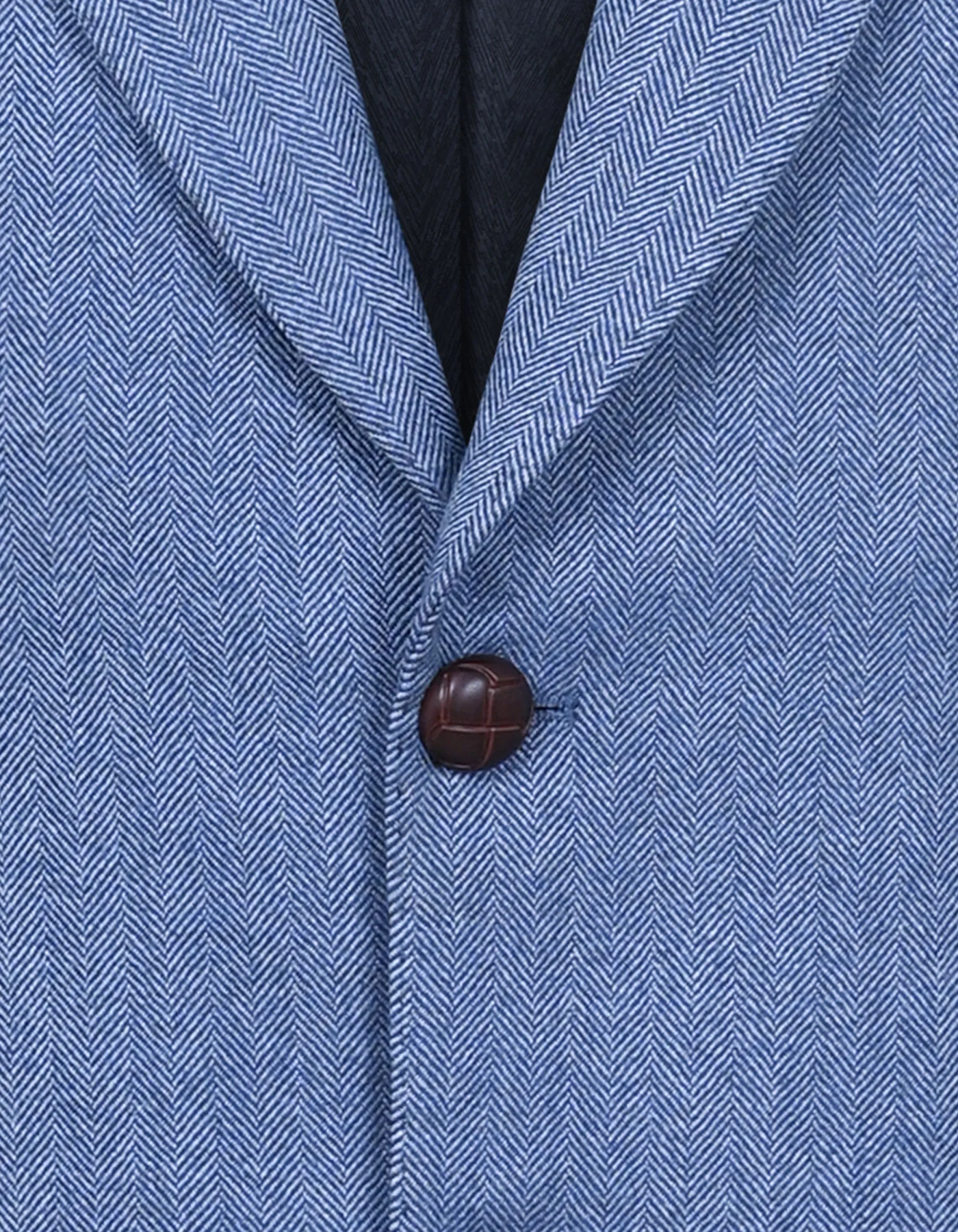 L Blue Texture Tailored Smart Fit Coat - Image 3