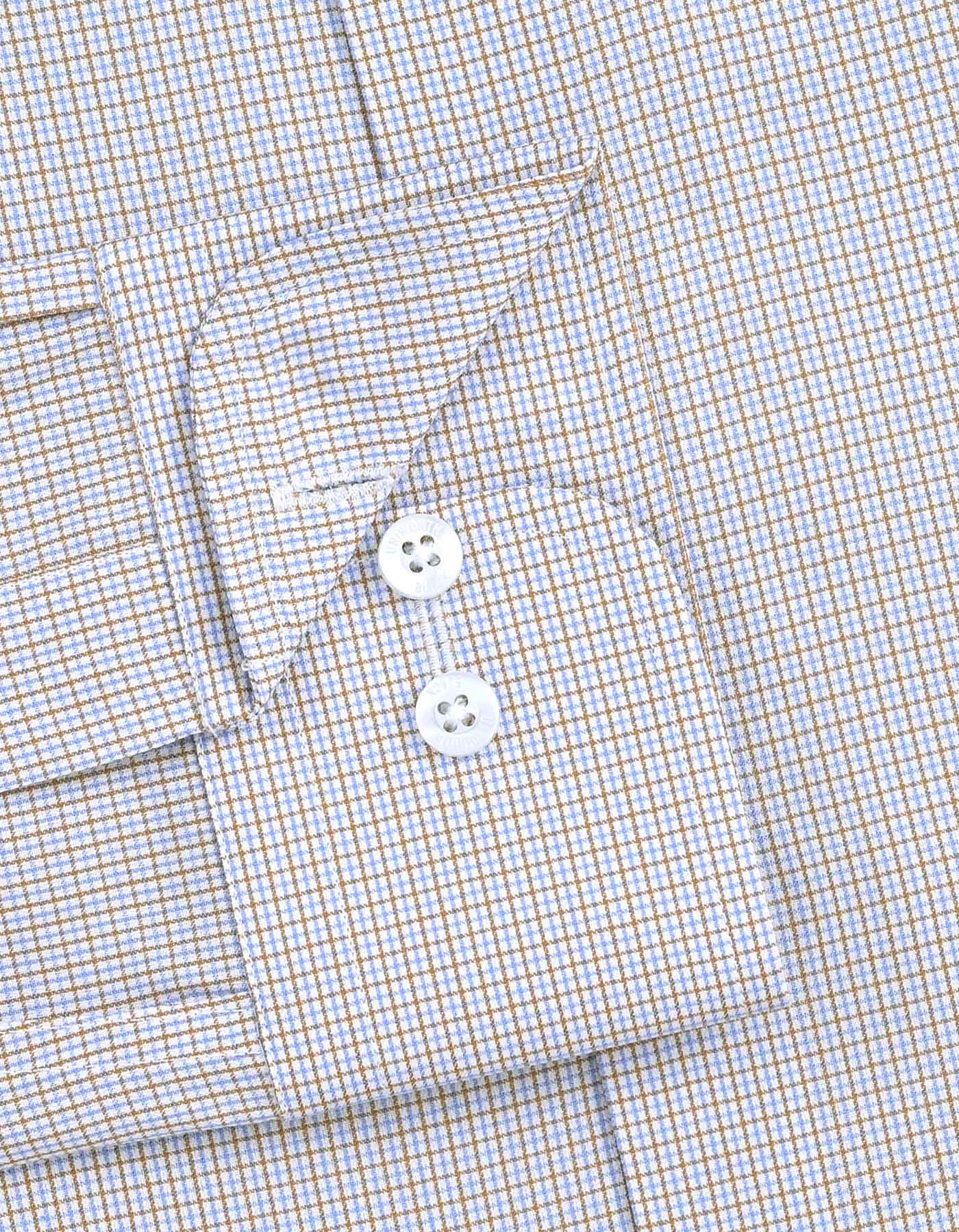 L Brown Check Classic Fit Shirt - Image 3
