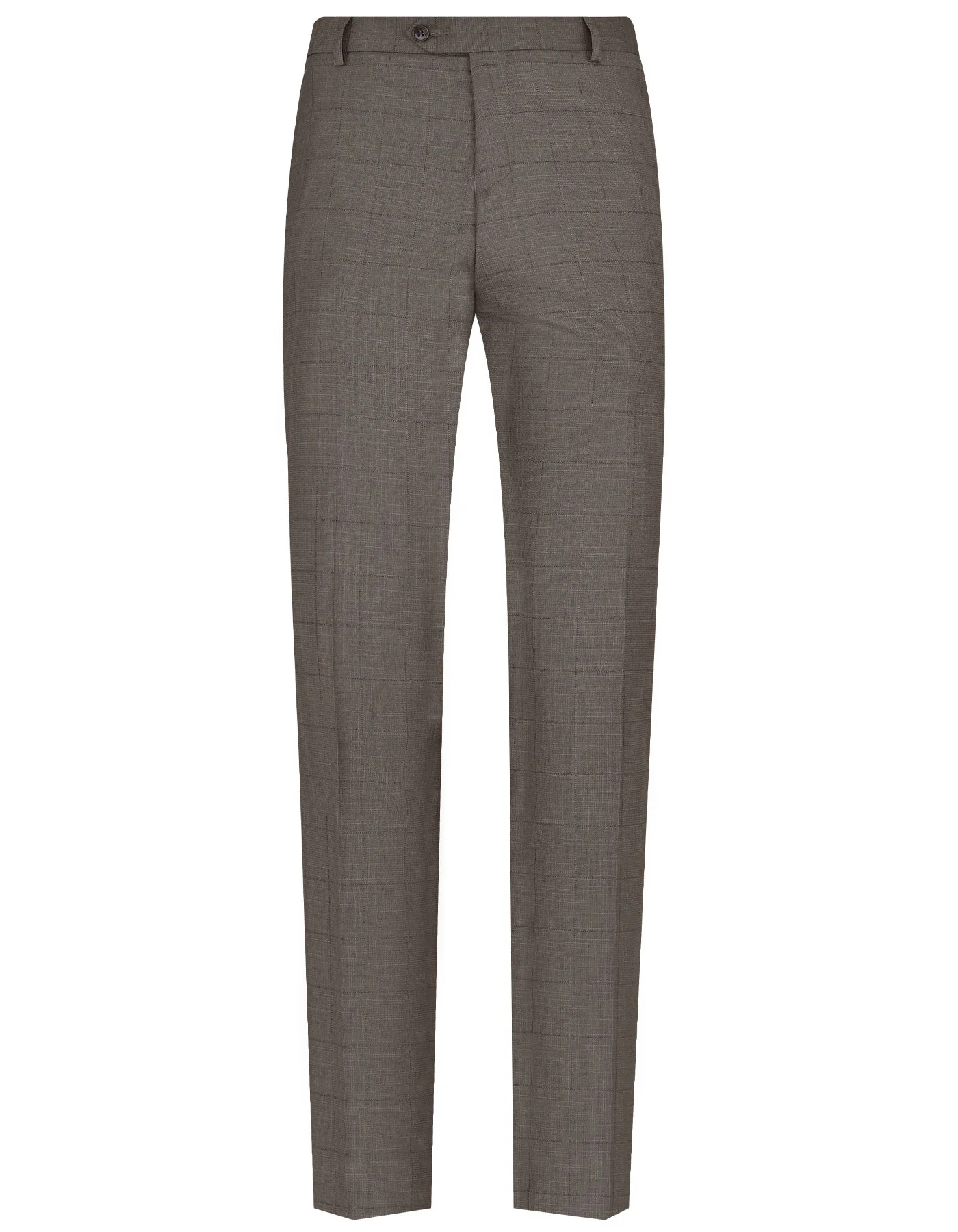L Brown Check Tailored Smart Fit Suit - Image 2
