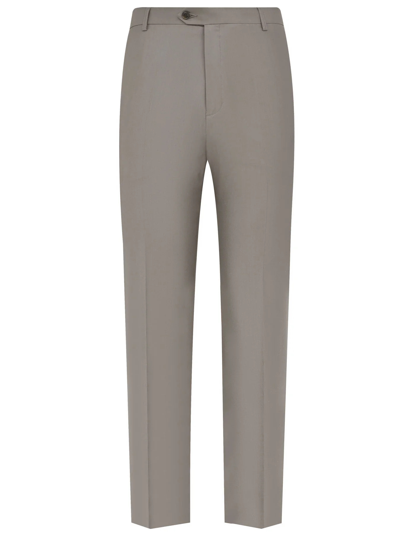 L Brown Plain Classic Fit Formal Trouser