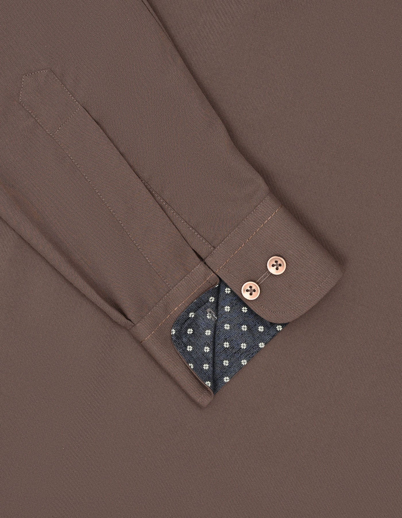 L Brown Plain Kameez Shalwar - Image 5