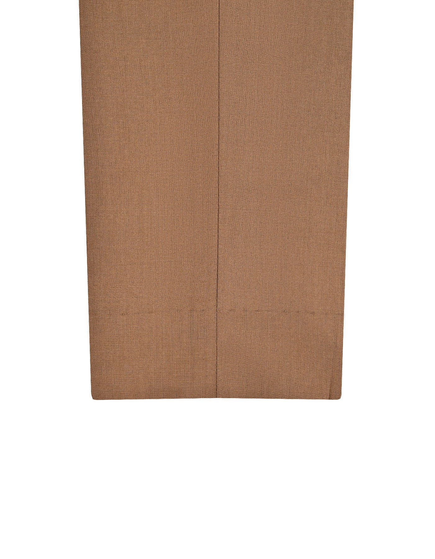 L Brown Plain Smart Fit Formal Trouser - Image 3