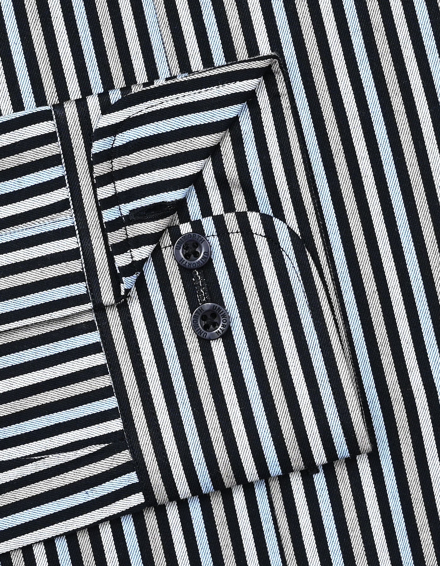L Brown Stripe Tailored Smart Fit Shirt - Image 3