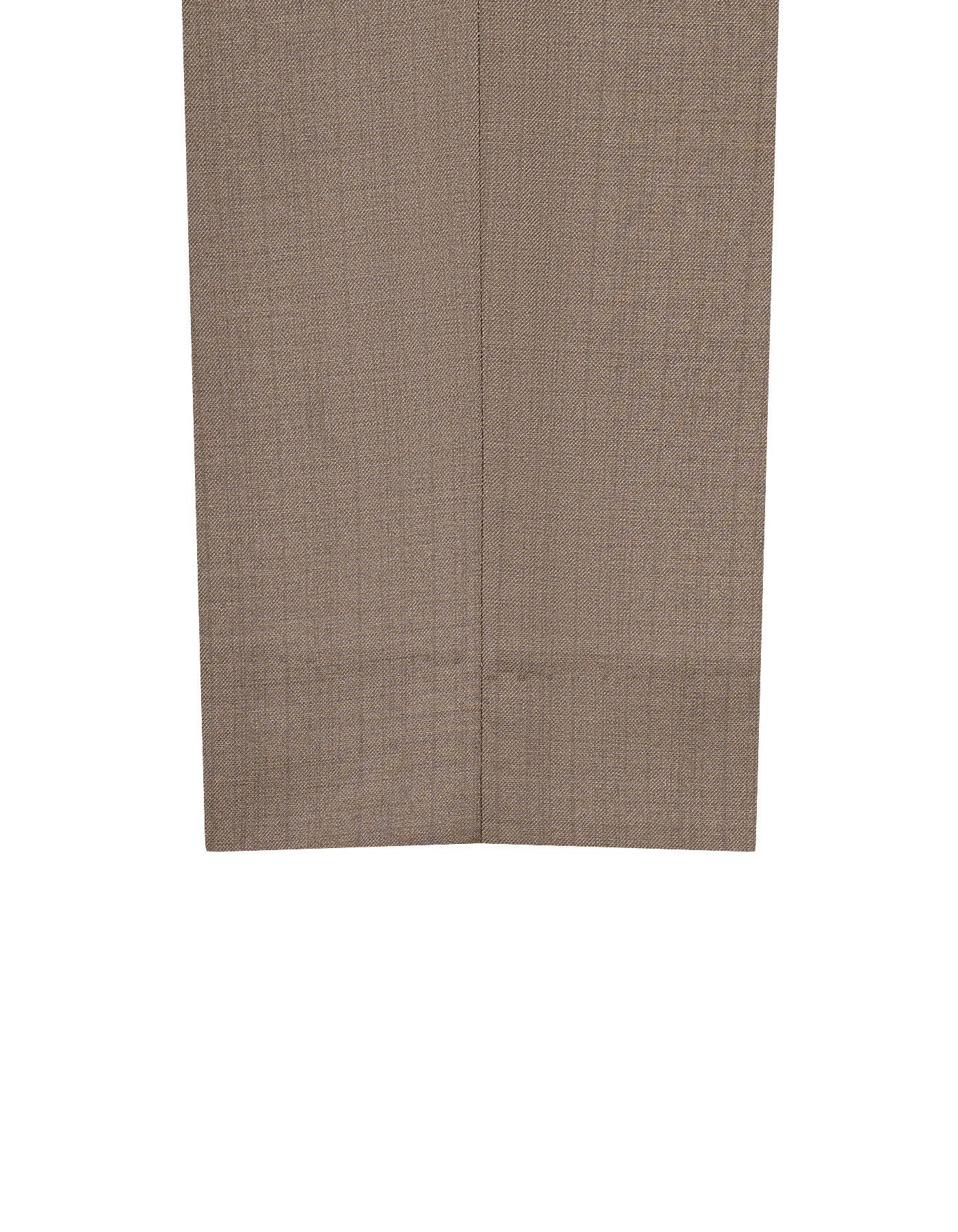 L Brown Texture Classic Fit Formal Trouser - Image 3