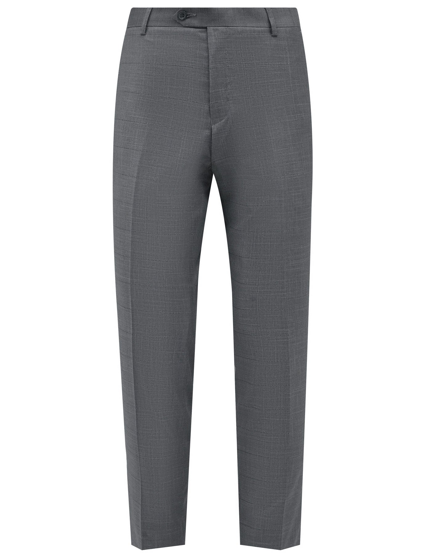 L Charcoal Check Tailored Smart Fit Suit - Image 2