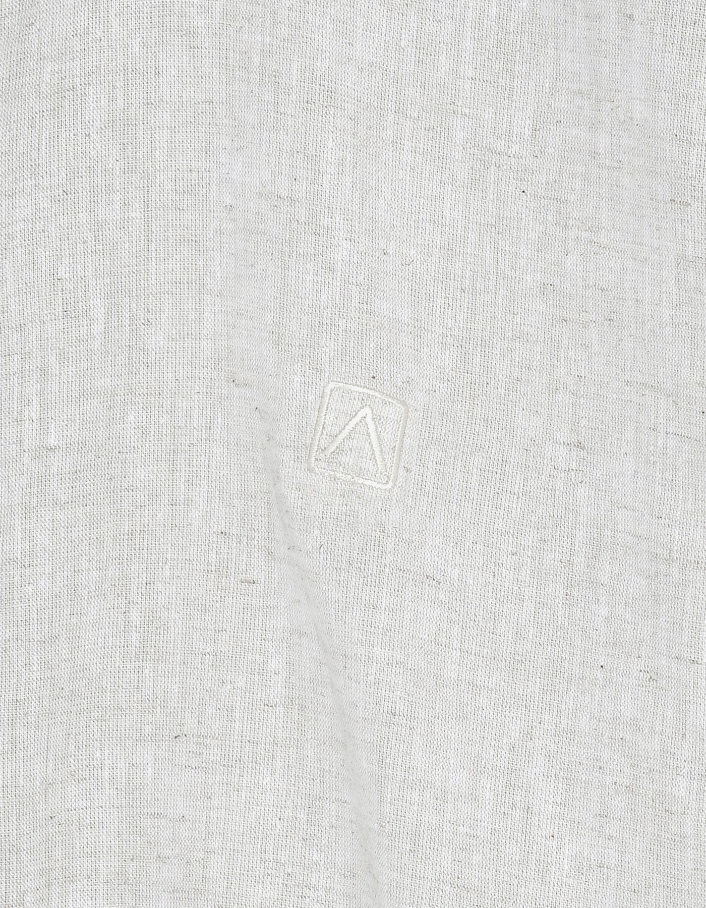 L Fawn Plain Smart Fit Linen Shirt - Image 5
