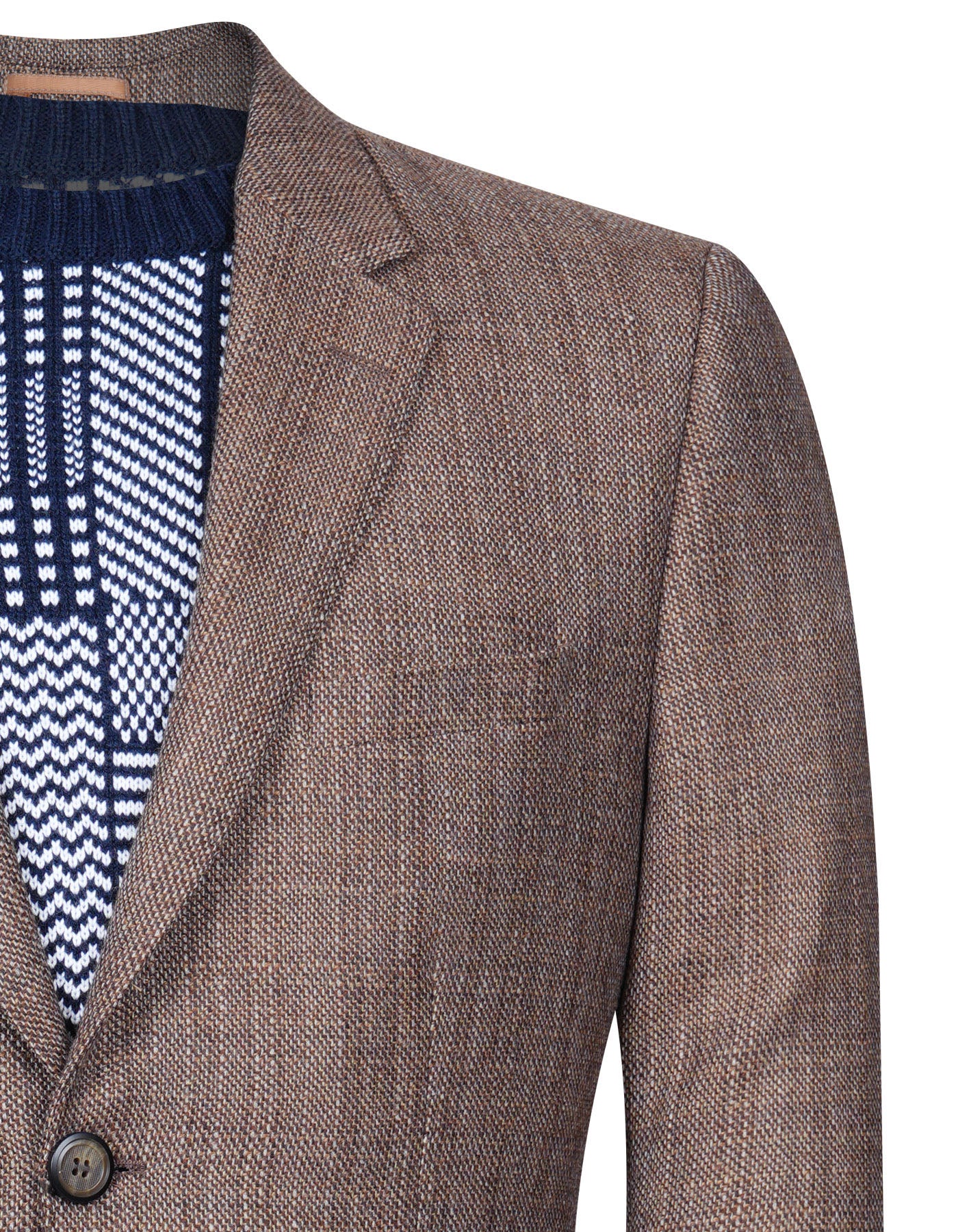 L Fawn Texture Tailored Smart Fit Coat - Image 2