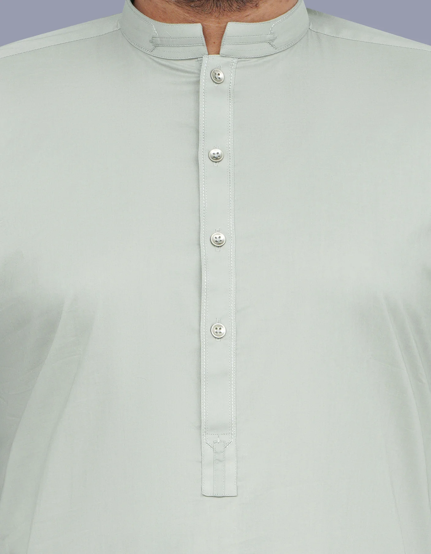 L Grey Plain Kameez Shalwar - Image 2