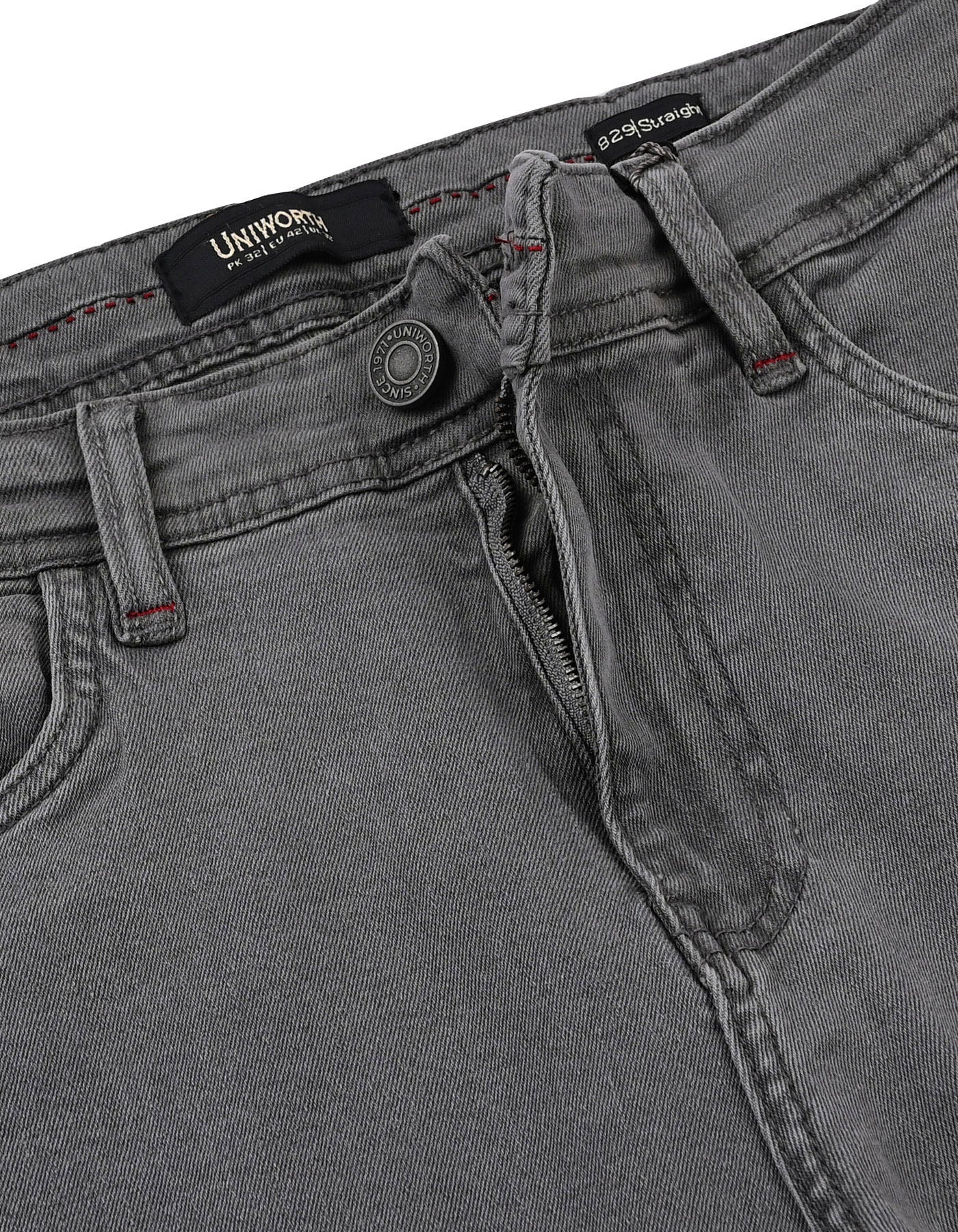L Grey Straight Fit Denim - Image 3