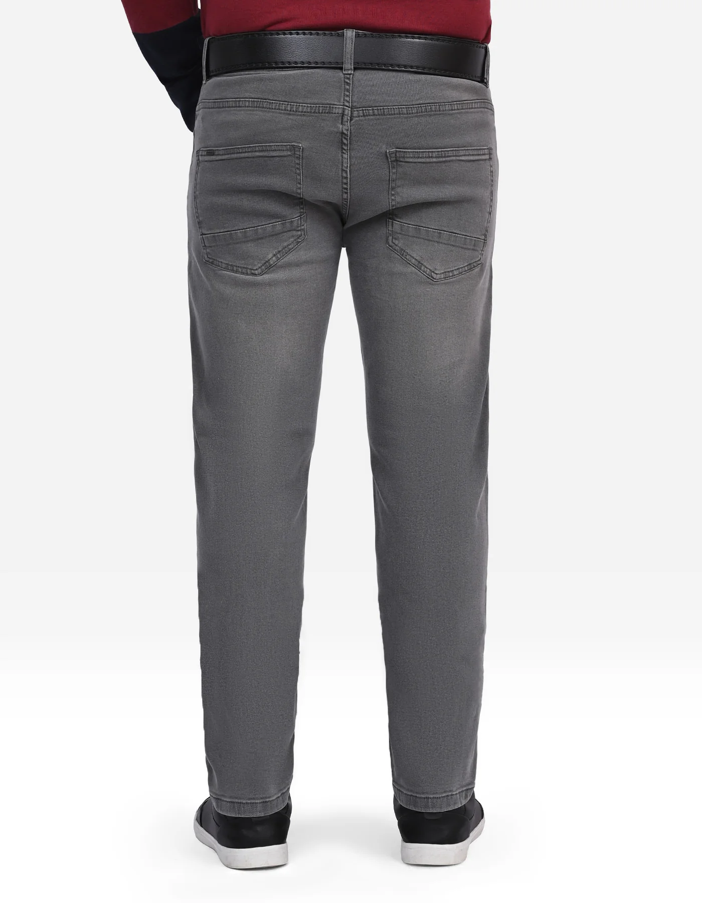 L Grey Straight Fit Denim - Image 5