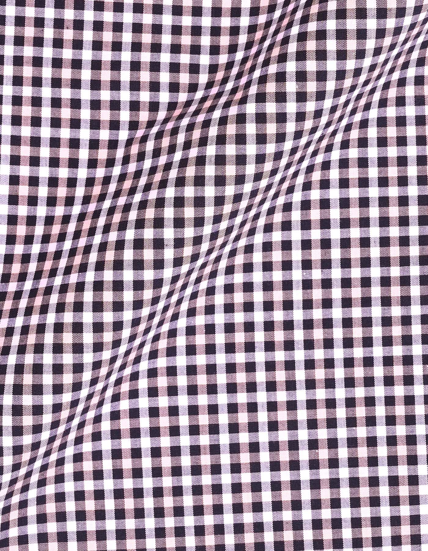 L Pink Check Cross Pocket Woven Pajama - Image 4
