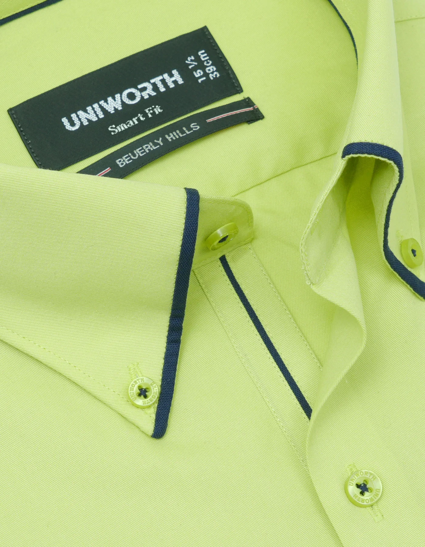 Lemon Plain Tailored Smart Fit Shirt - Image 2