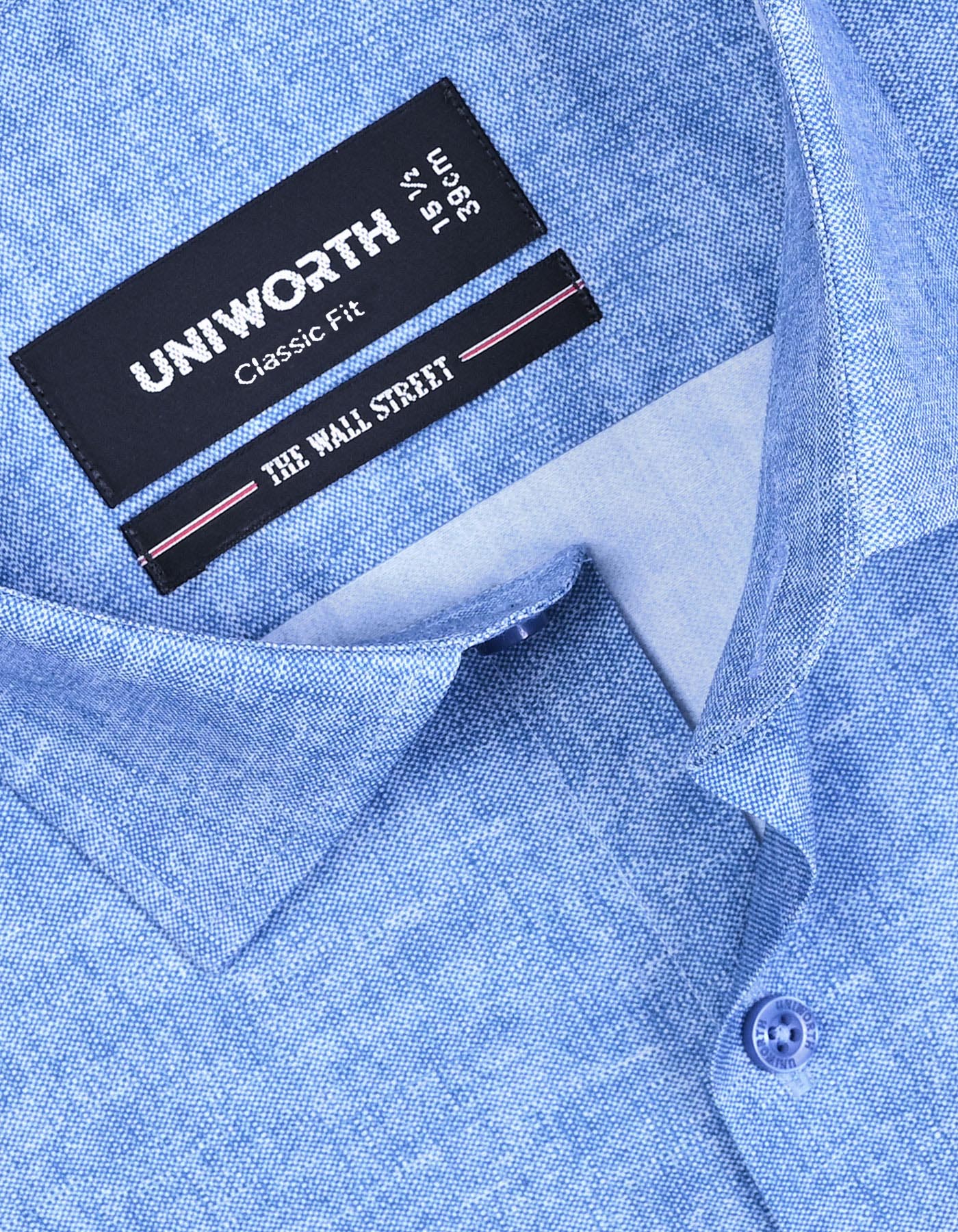 M Blue Printed Classic Fit Shirt - Image 2