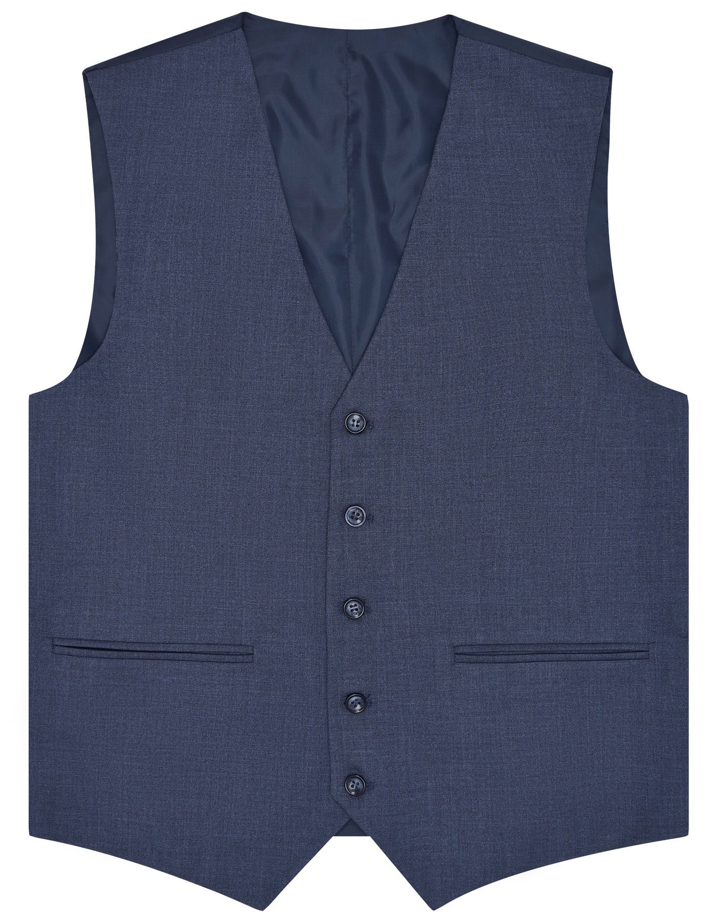 M Blue Texture Tailored Smart Fit Suit - Image 3