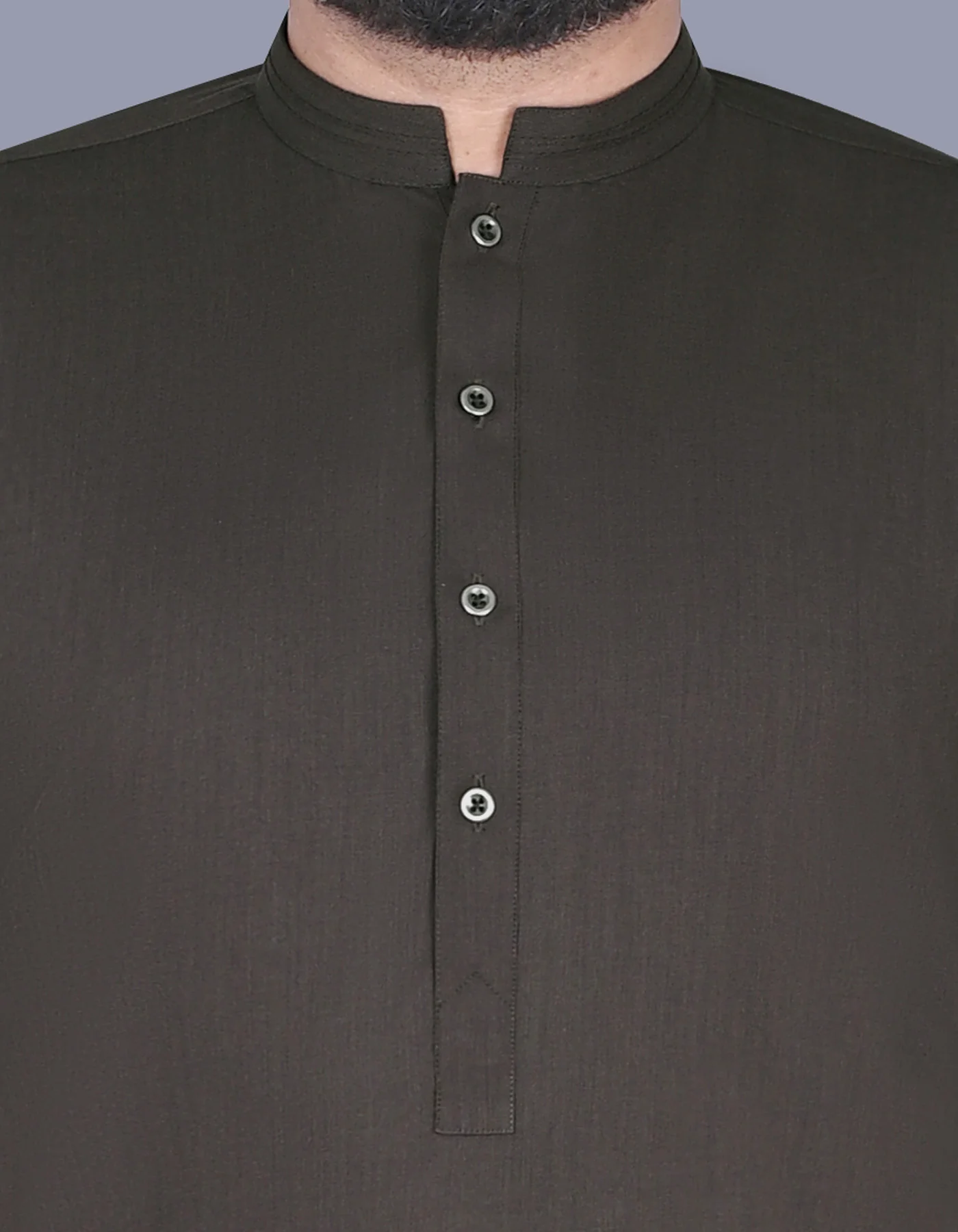 M Brown Texture Kurta Pajama - Image 2