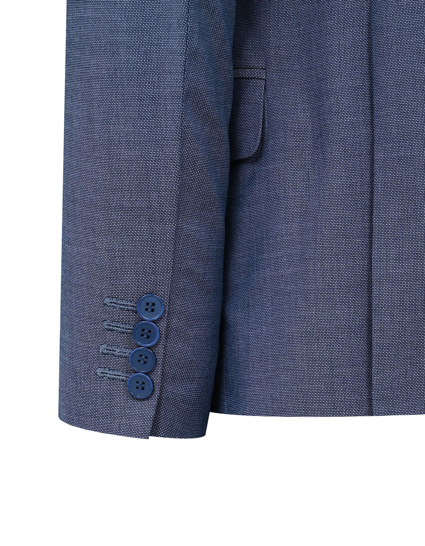 M Grey Texture Tailored Smart Fit Coat - Image 4