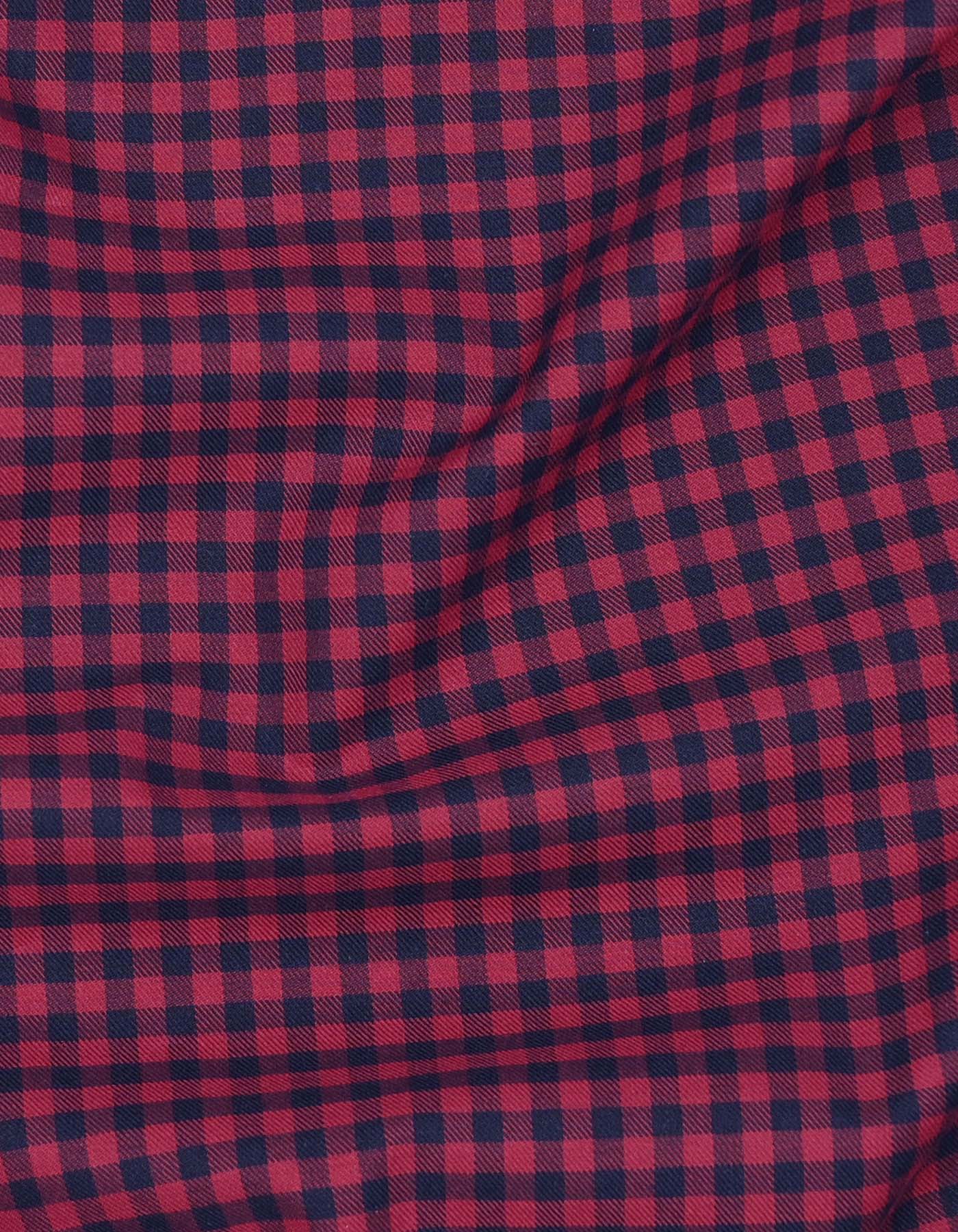 Maroon Check Classic Fit Shirt - Image 4