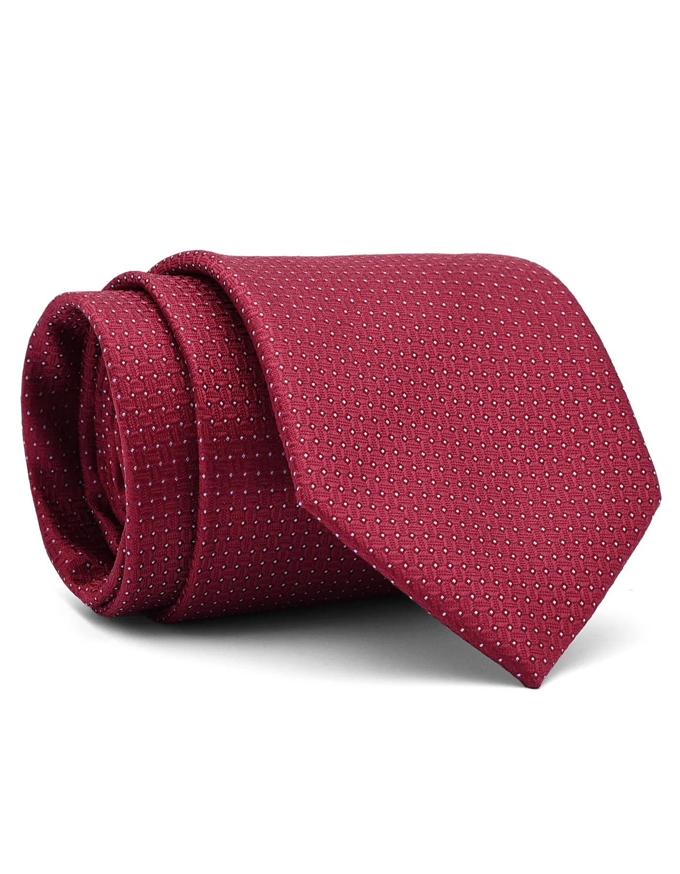 Maroon Dotted Tie