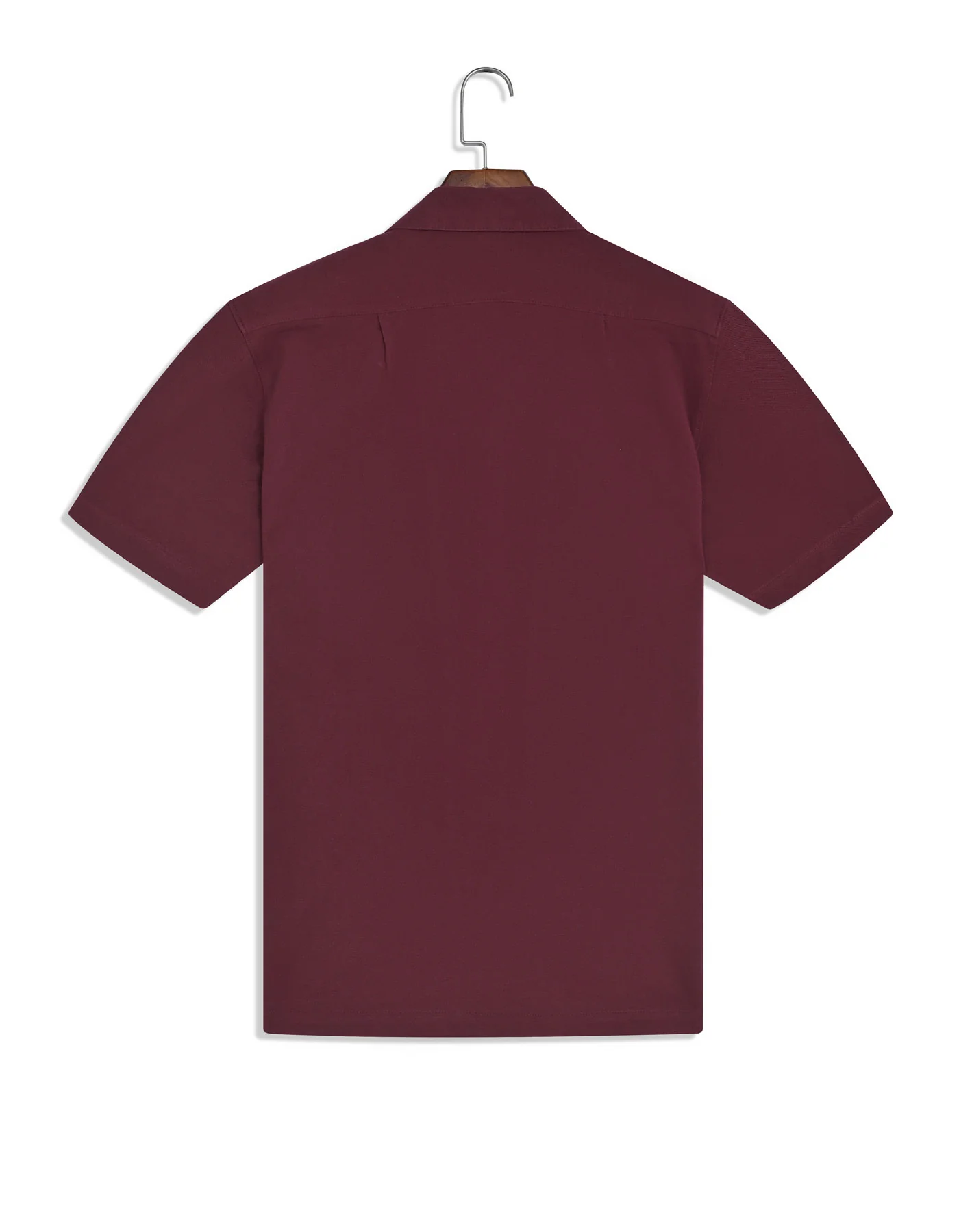 Maroon Floral Resort Collar Shirt - Image 4