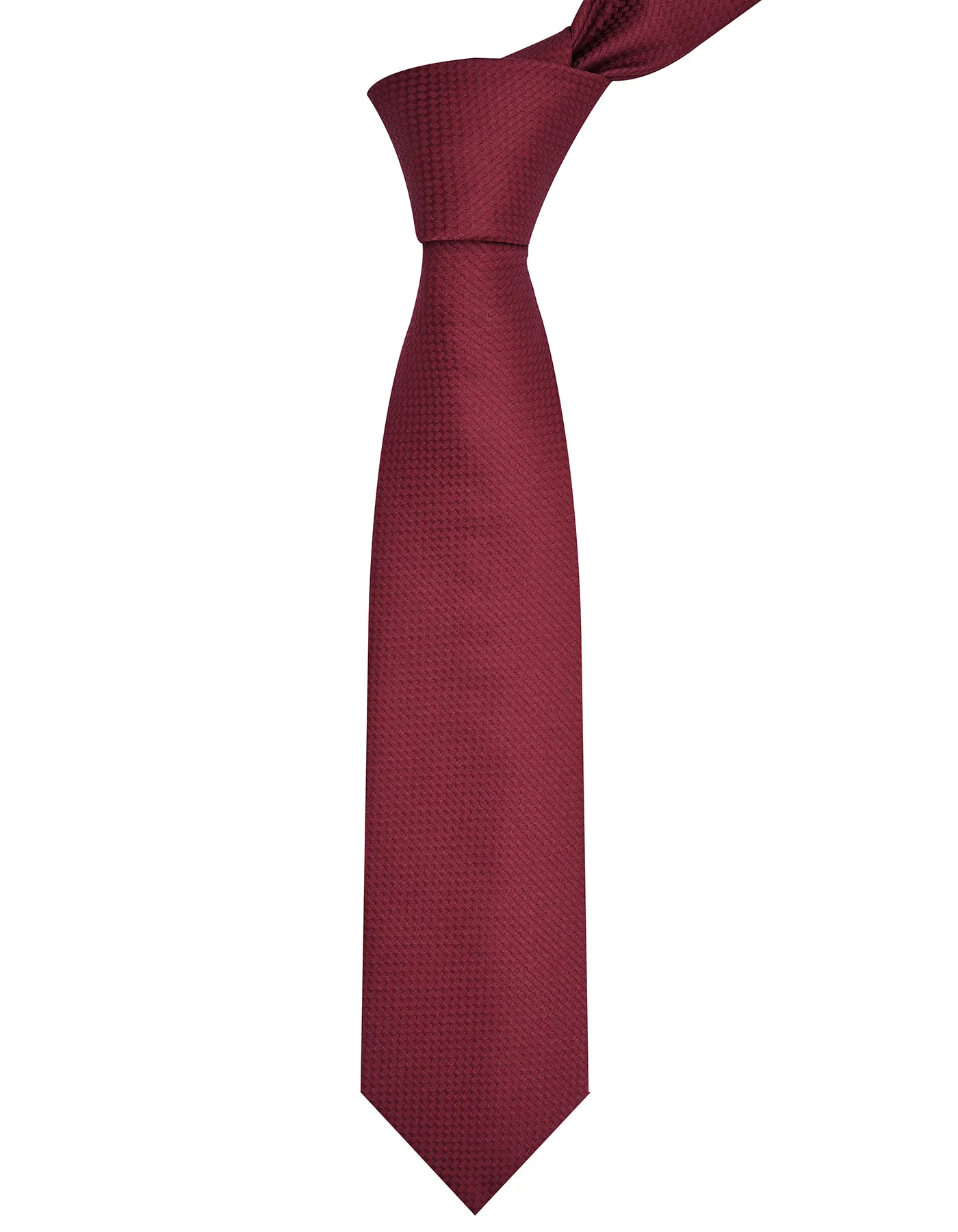 Maroon Geometric Tie - Image 2