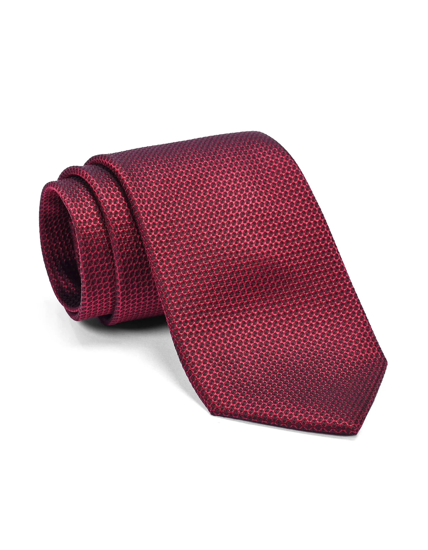 Maroon Geometric Tie