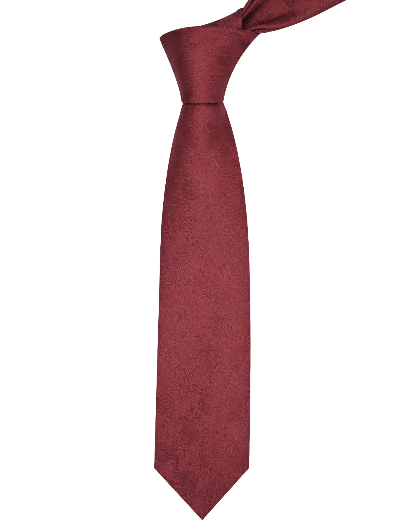 Maroon Paisley Tie - Image 2