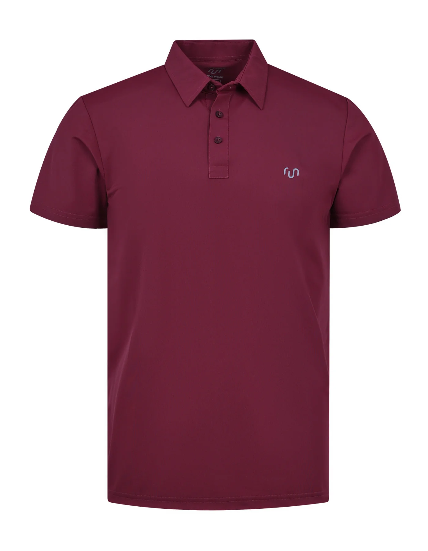 Maroon Plain Gym Polo