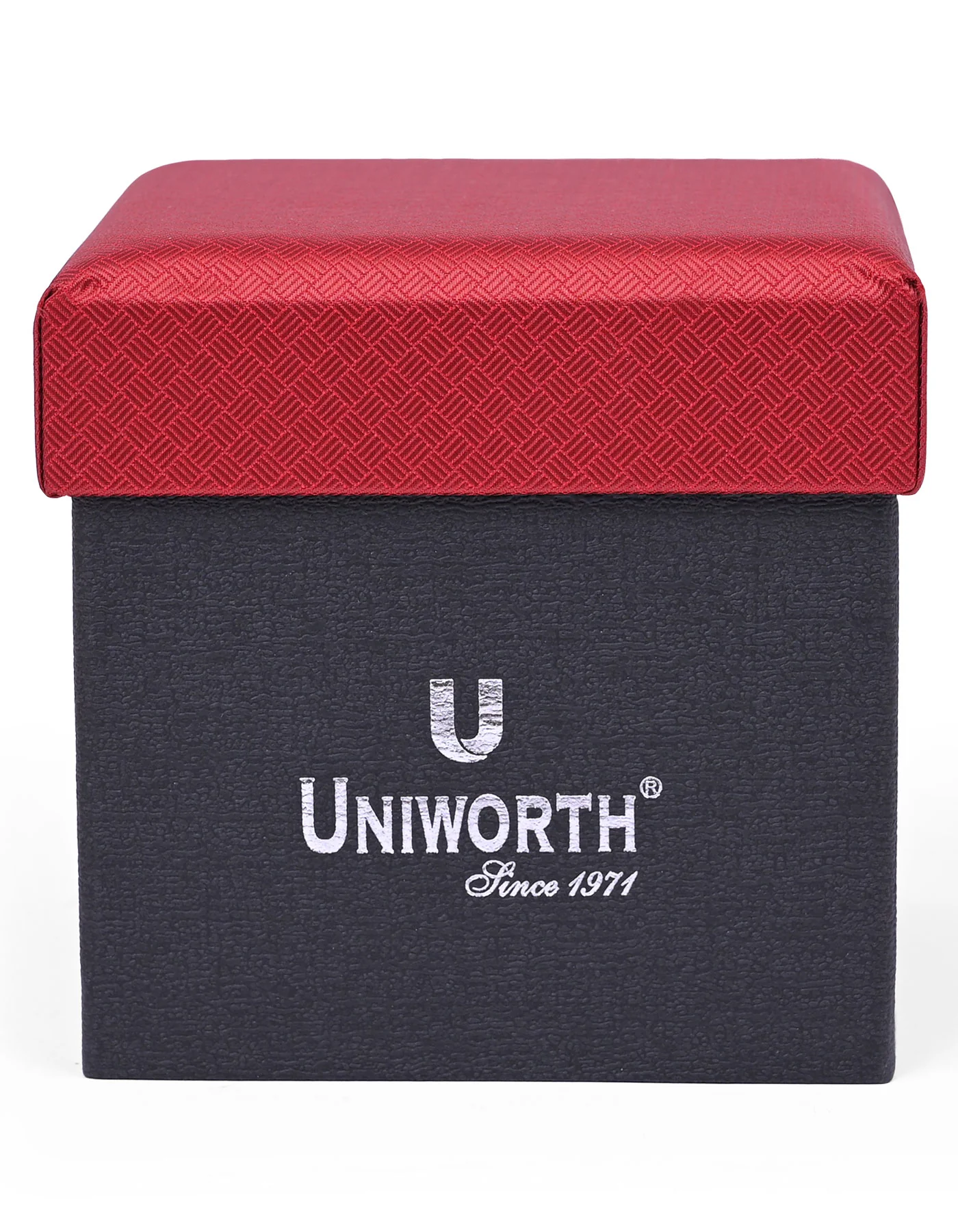 Maroon Self Cufflink Tie Set - Image 3