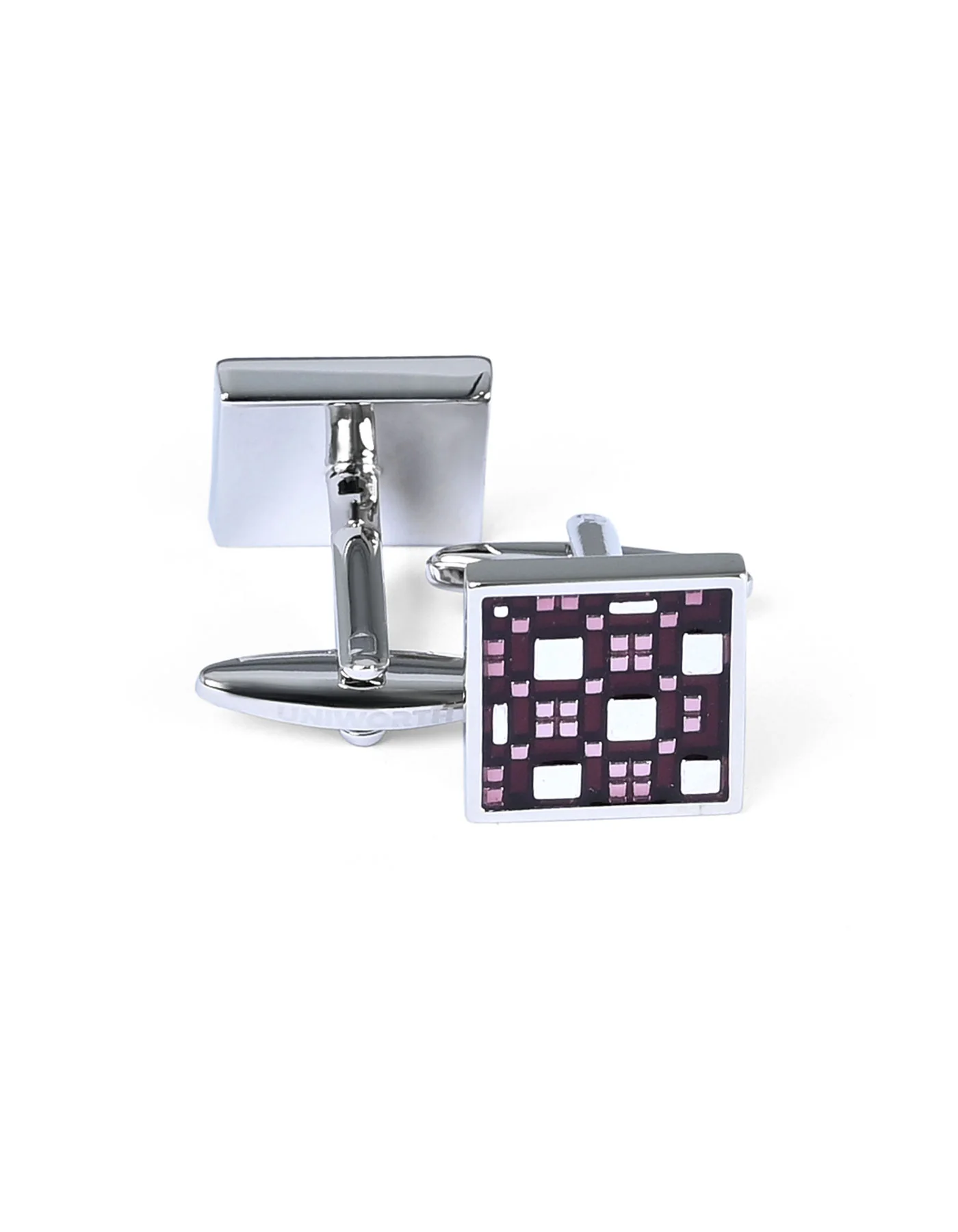 Maroon Square Cufflink