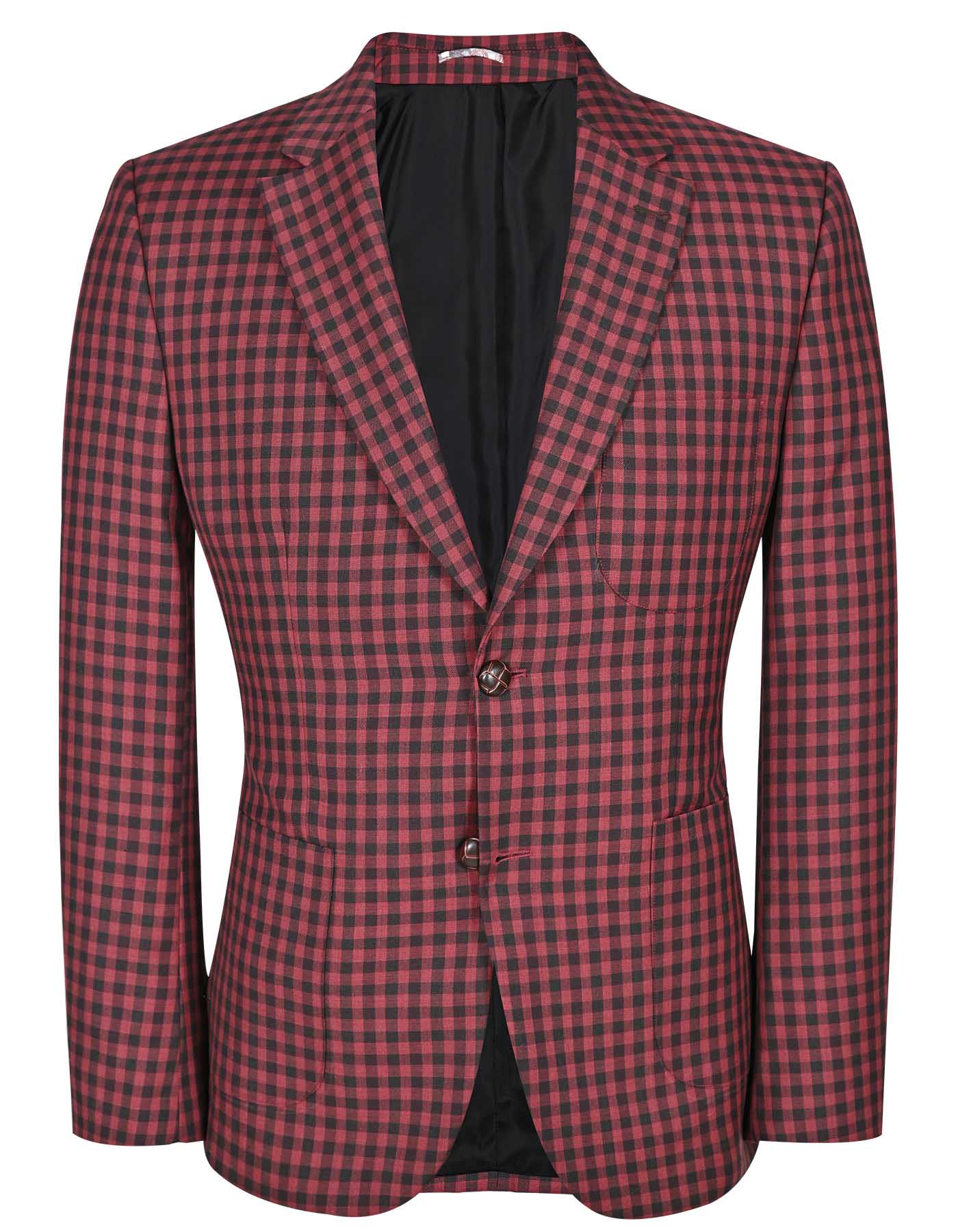 Maroon Tailored Smart Fit Coat